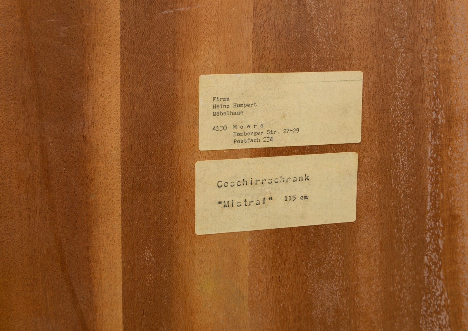 Vintage French Graphic Oak Cabinet with Geometric Pattern, mid-20th century