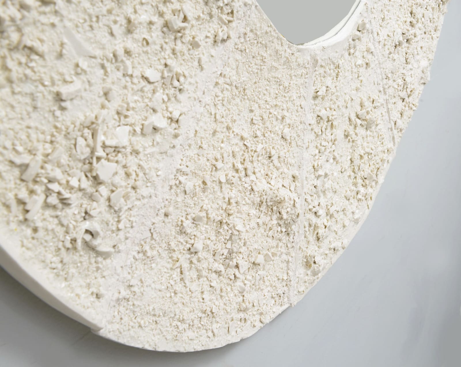 Dora Stanczel, French Bespoke Ceramic Circular Mona Mirror, 21st century