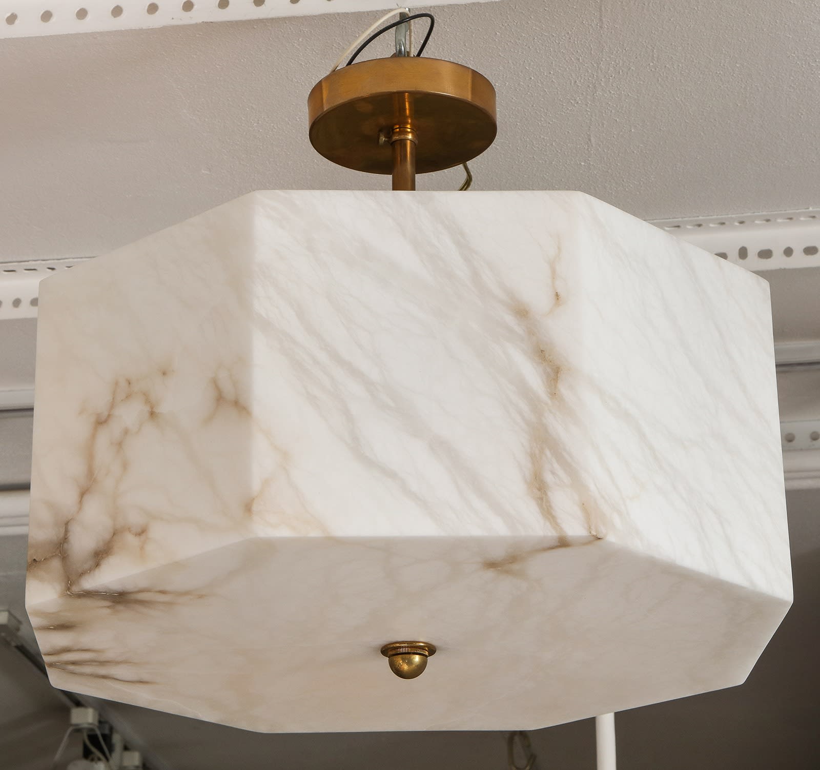 Eight-Sided Custom Alabaster Fixture