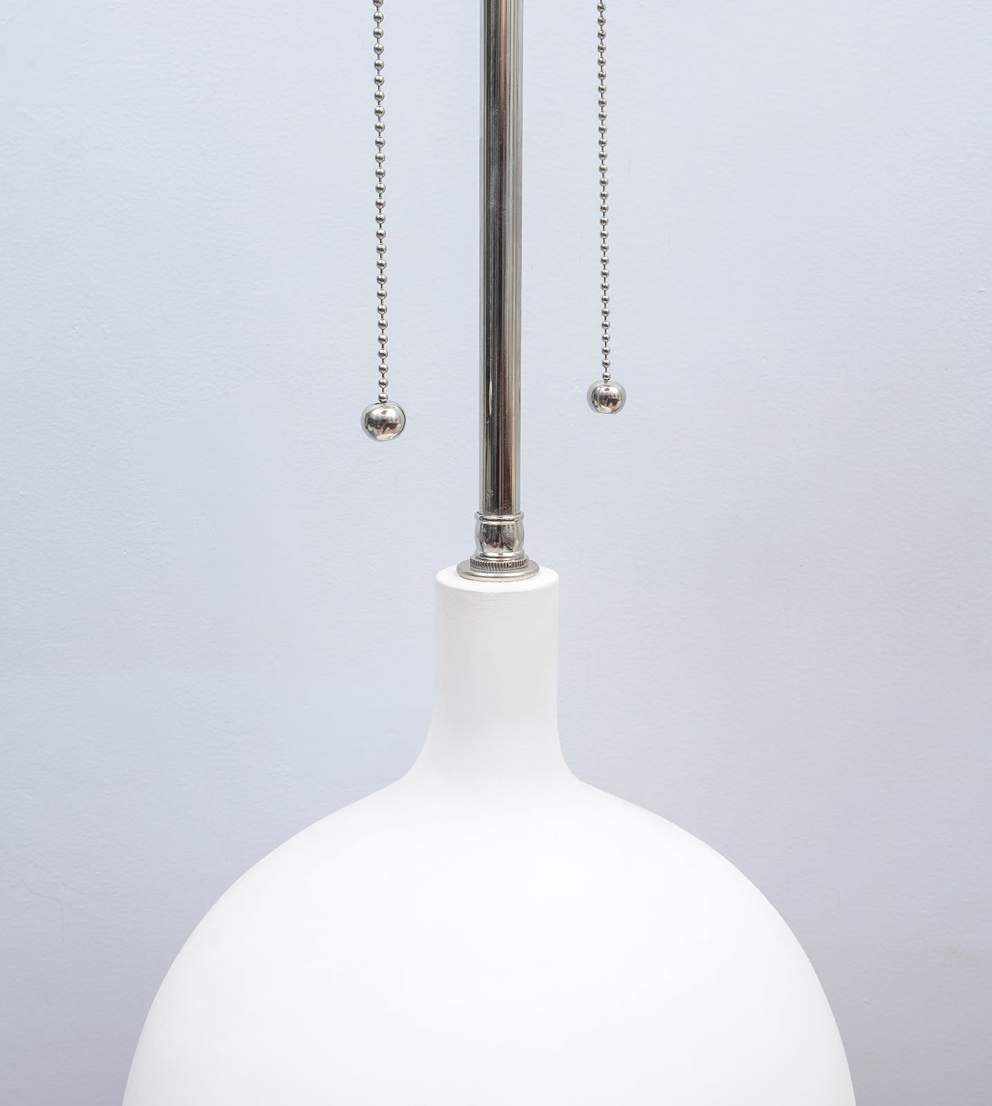 Pair of Custom Plaster Delphine Lamps