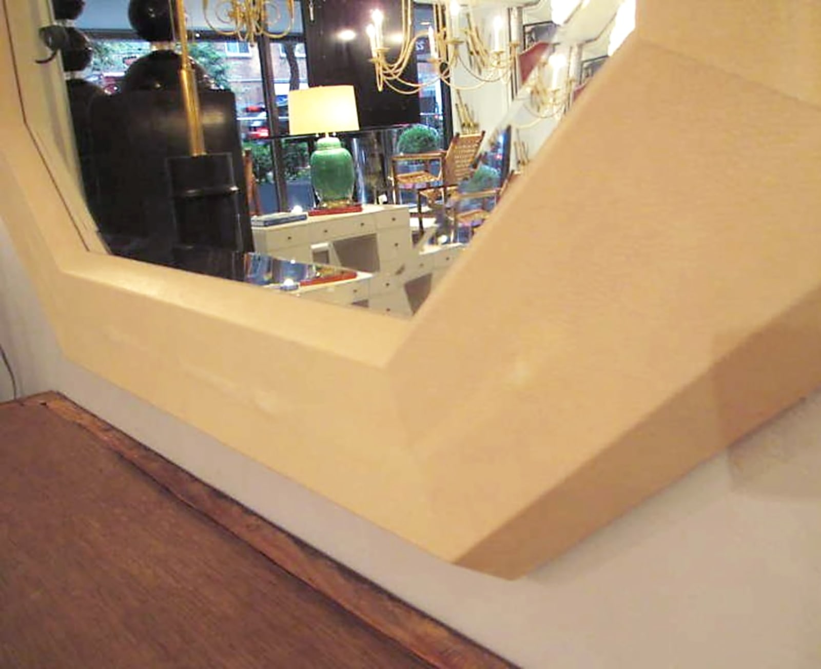 Custom Octagonal Shagreen Mirror