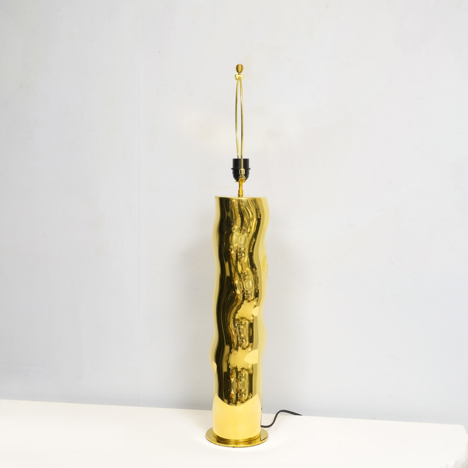 Atelier Victor Tison, French Bespoke Sculptural Brass Totem Table Lamp, 21st century