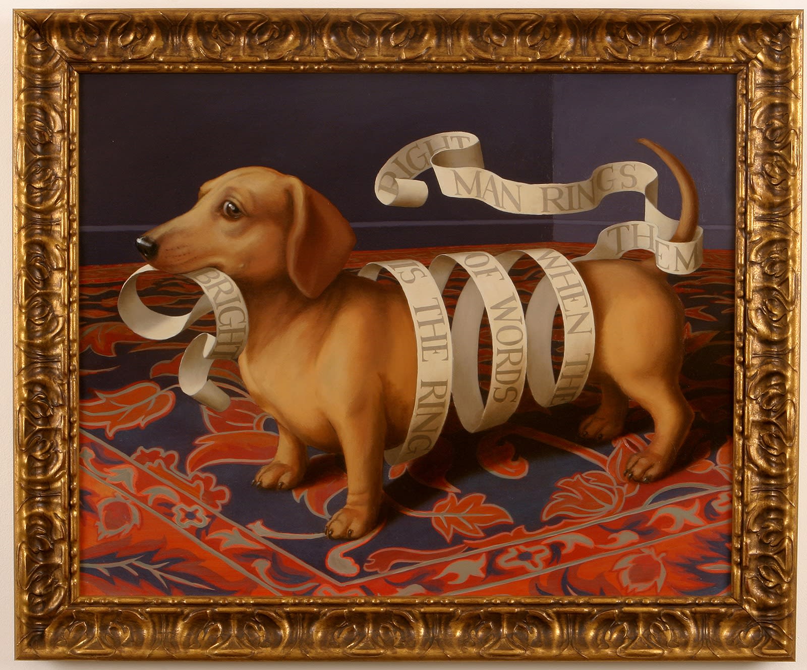 Cristina Vergano, "The Ring of Words" Painting, 2006