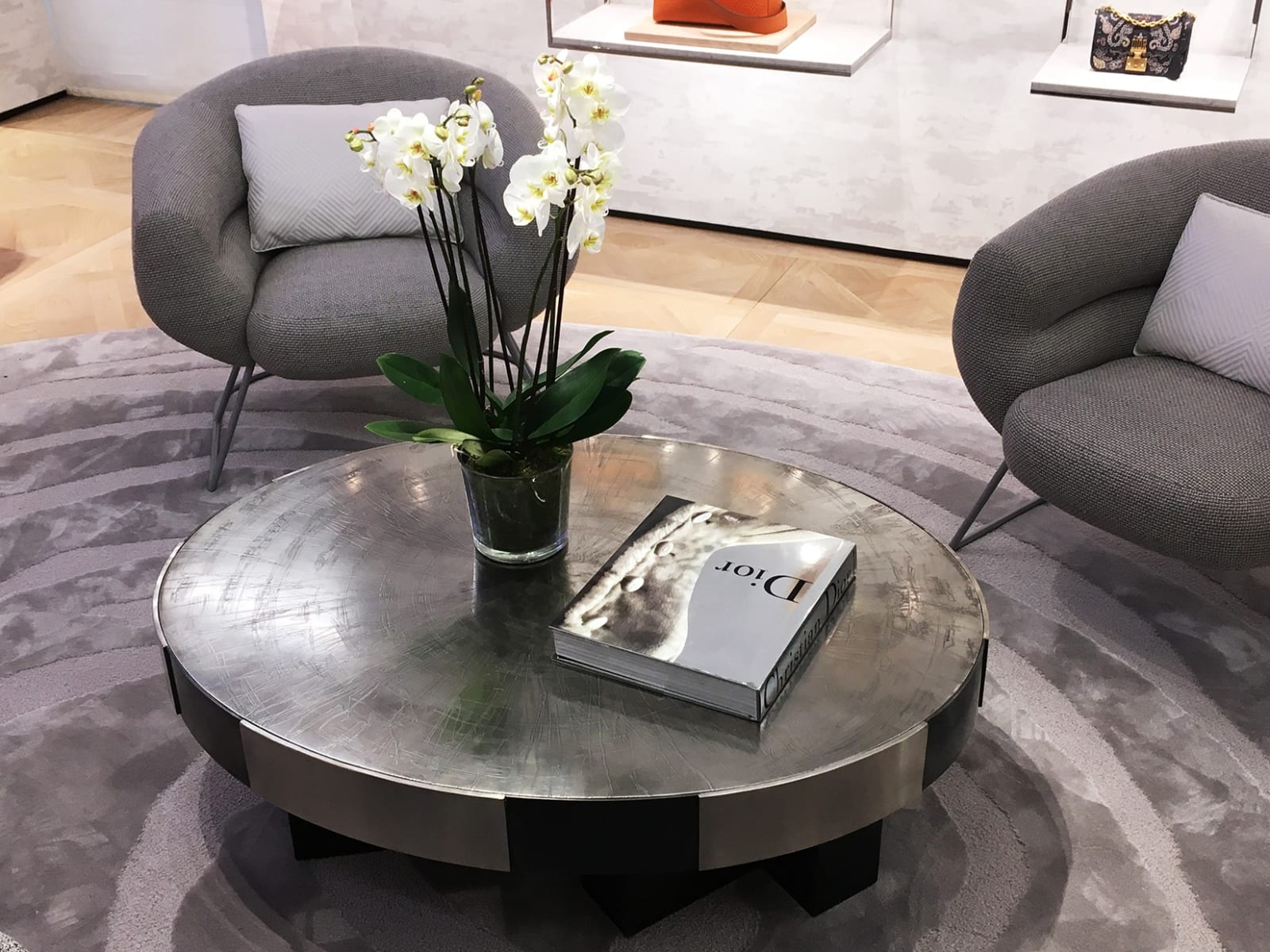 Atelier Stefan Leo, Phaux Brass Coffee Table with Patinated Etched Top, 21st century