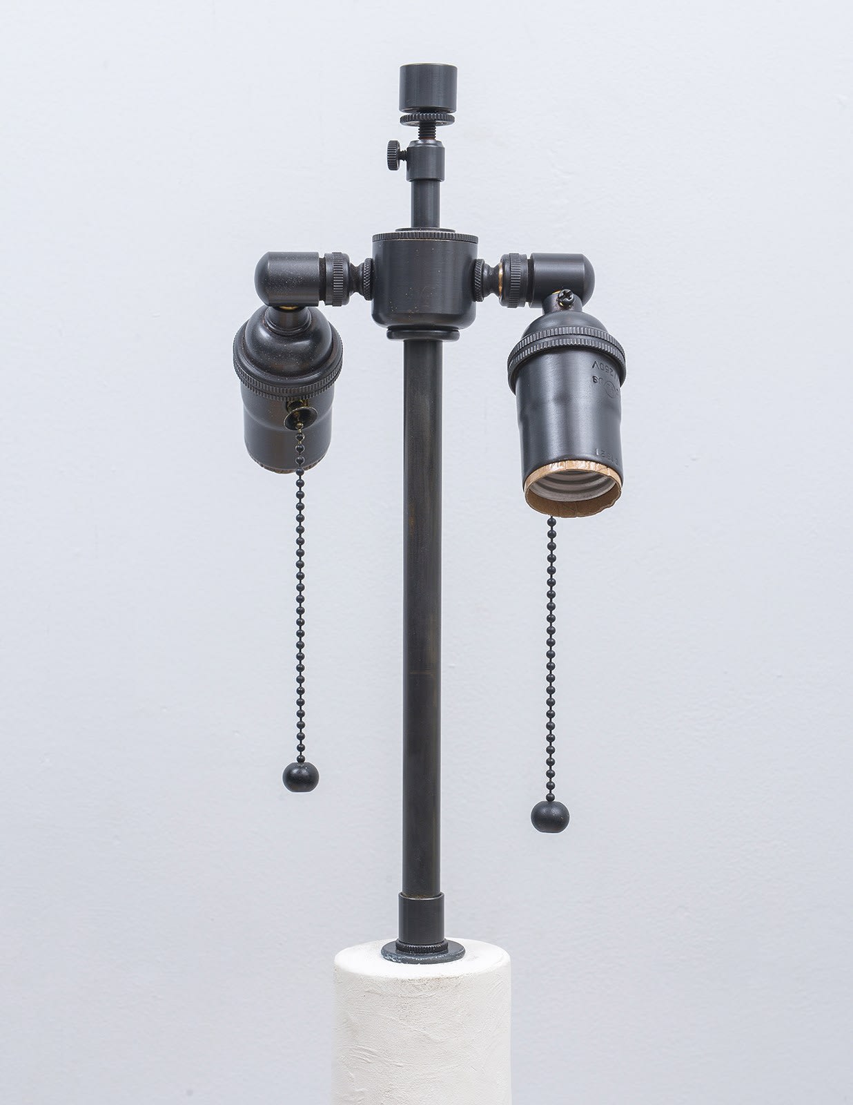 Pair of Custom Plaster Elle Lamps, 21st century