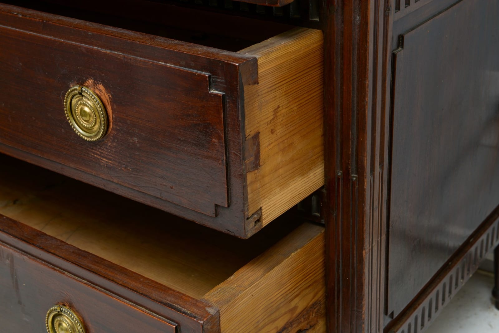 Antique French Mahogany Commode , Late 19th century