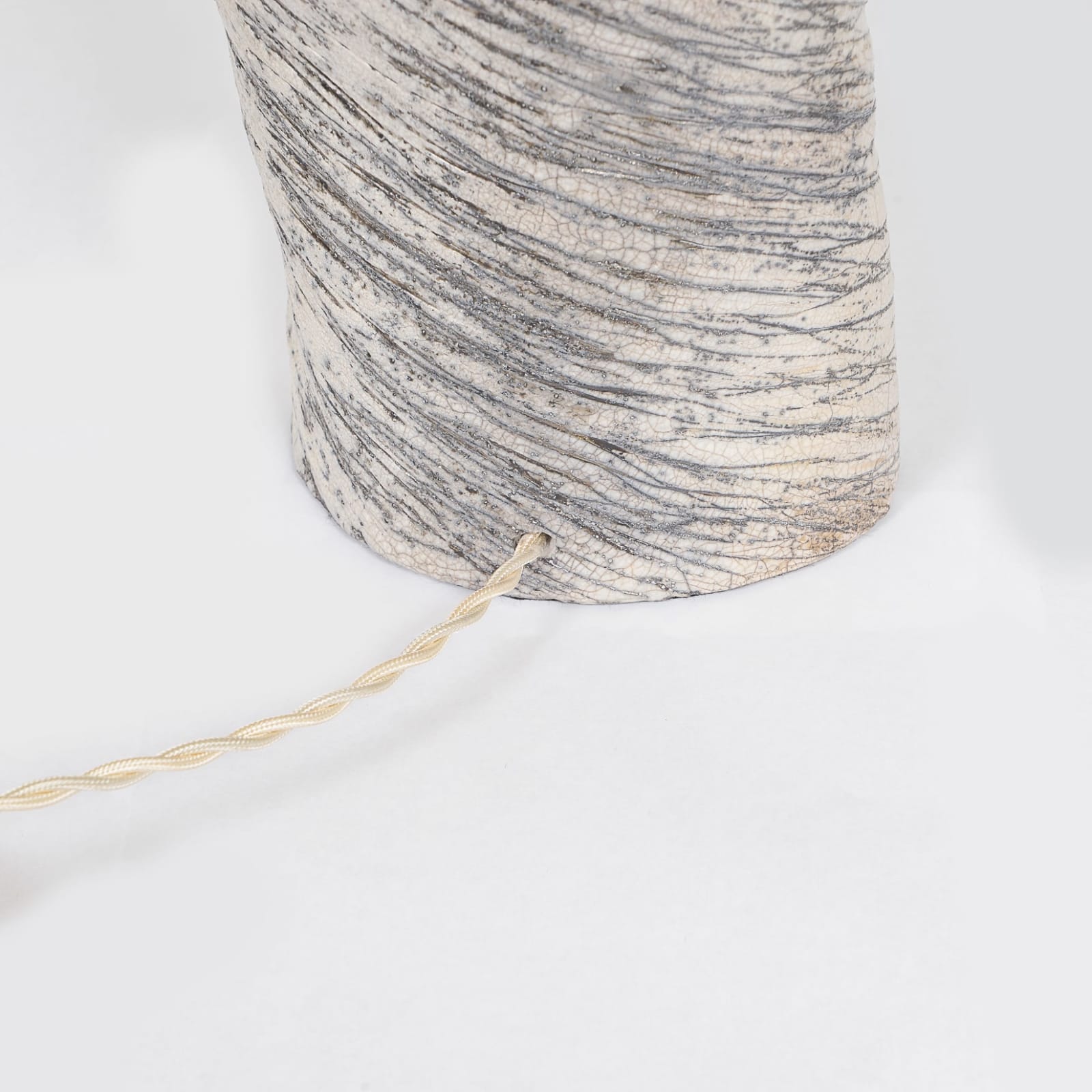 Barbara Billoud, Bespoke Ceramic Ondulée Lamp, 21st century