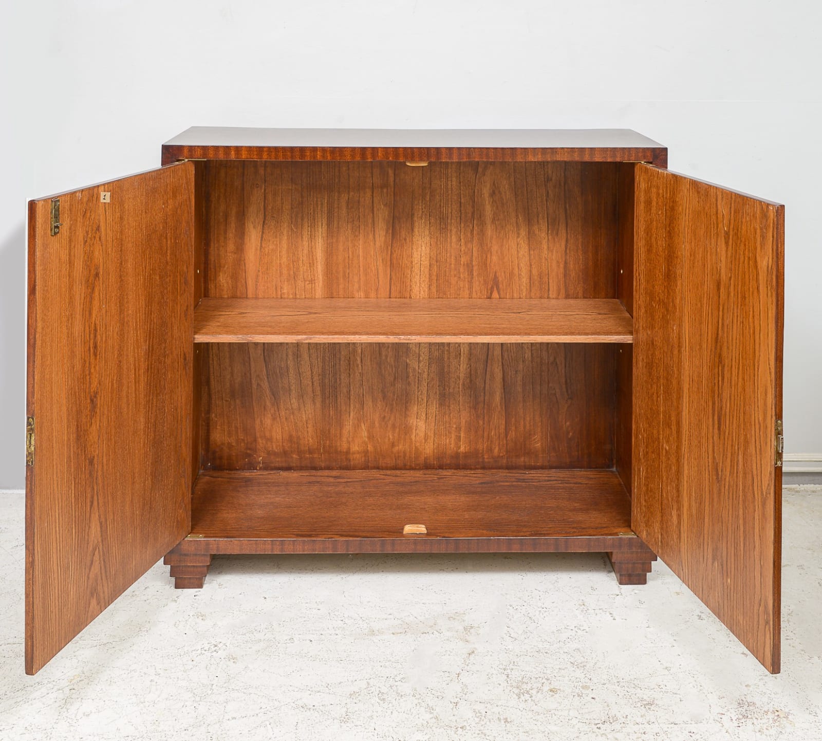 Exquisite Parquetry Cabinet with Starburst Pattern, 21st century