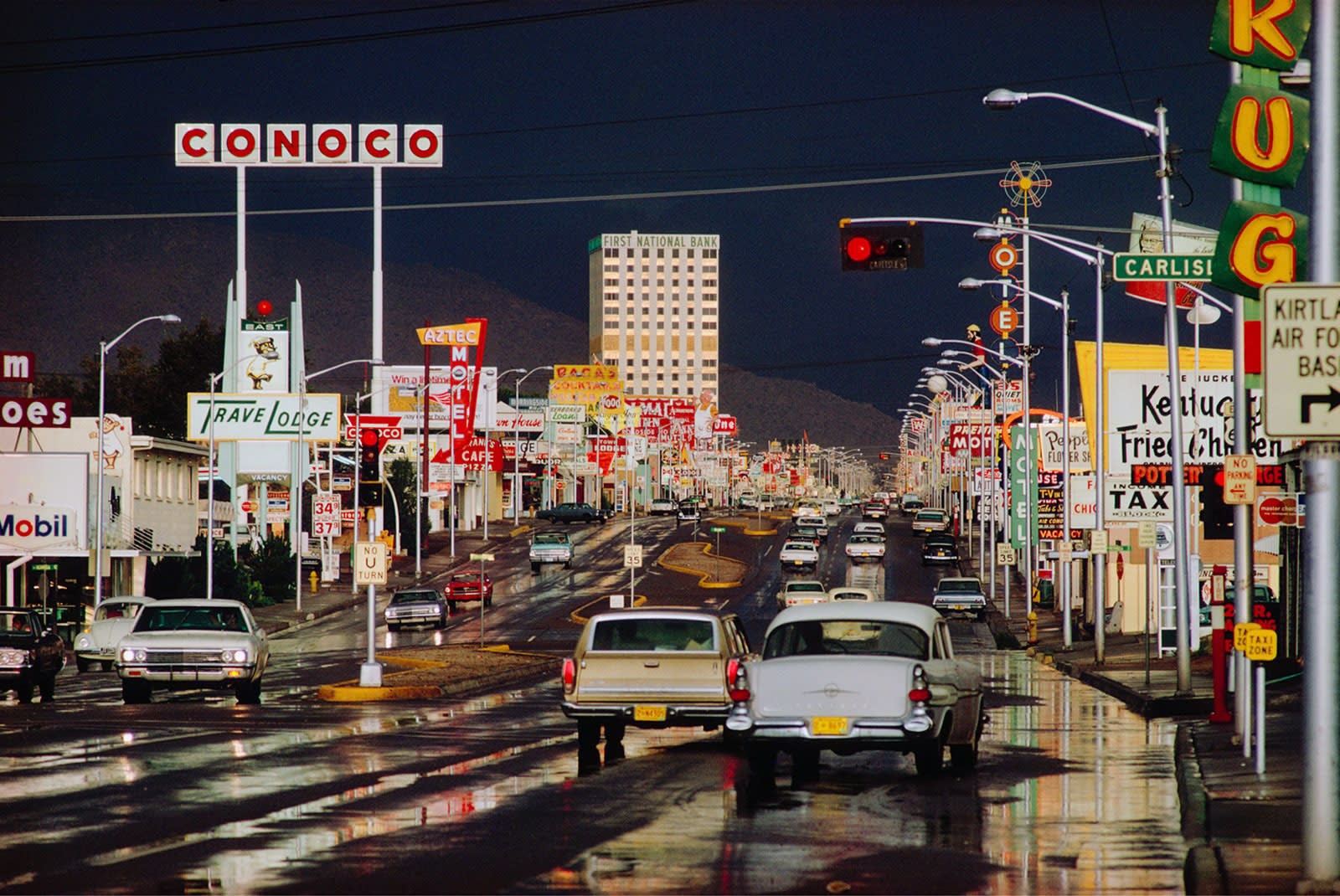 Ernst Haas, Route 66, Albuquerque, NM, 1969
