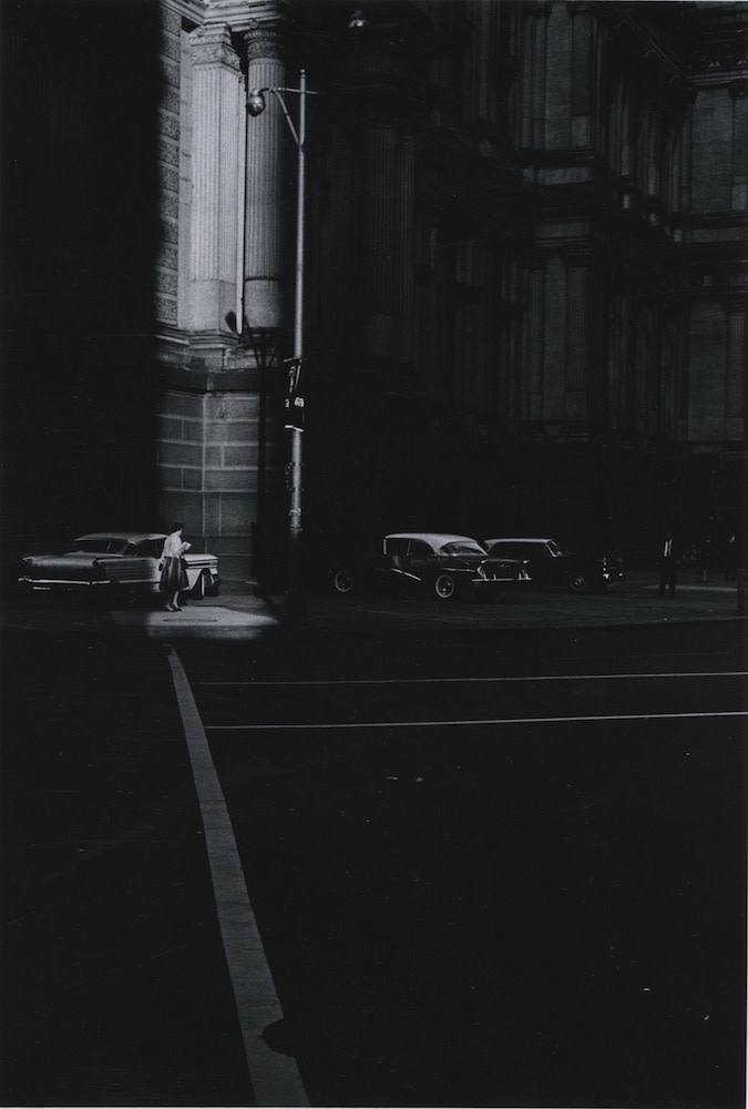 Ray K. Metzker Philadelphia Tirage gélatino argentique d'époque, réalisé par l'artiste 15,1 x 22,3 cm Dim. papier: 20,3 x 25,4 cm