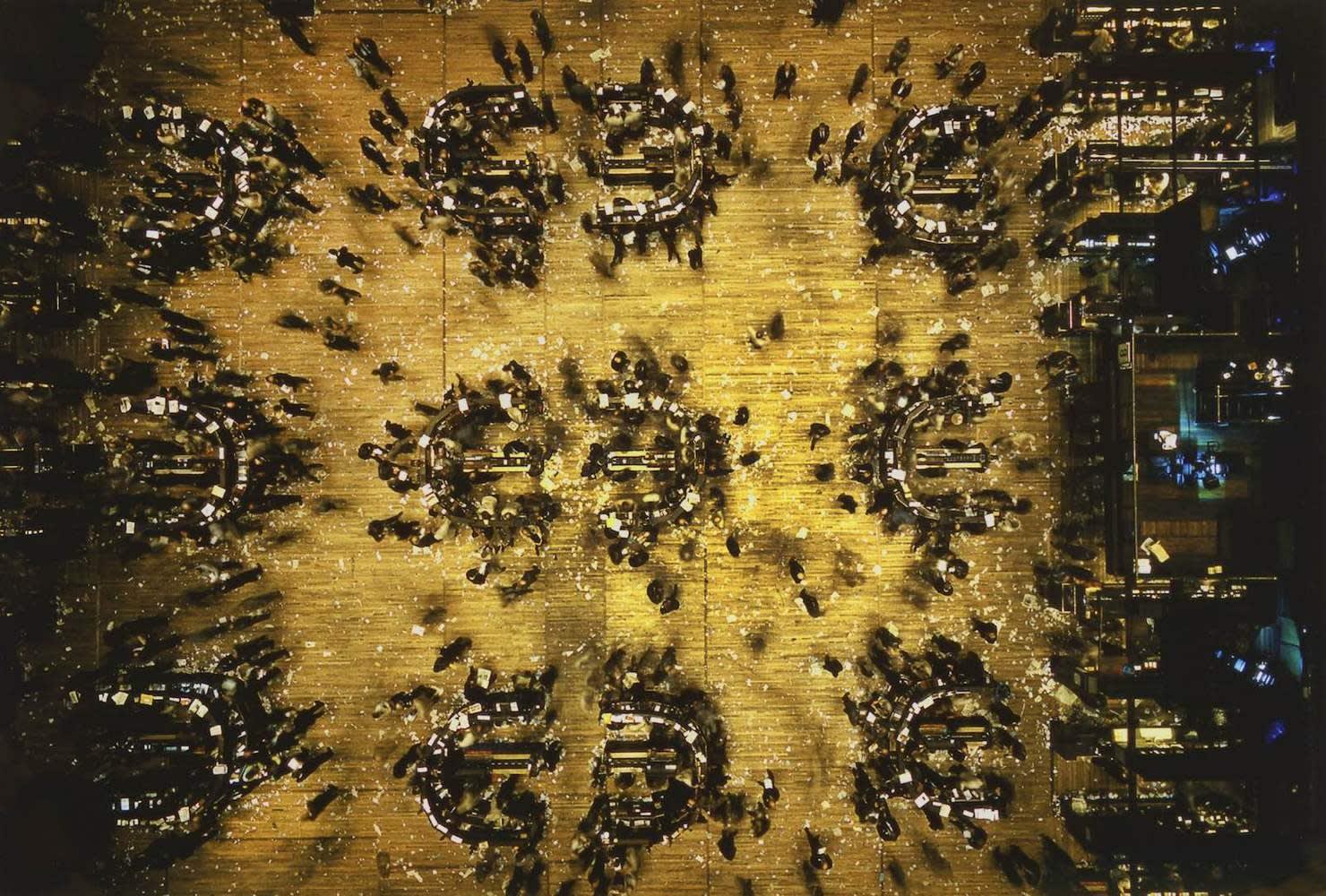 Marvin E. Newman Bird's Eye view, New York Stock Exchange Tirage pigmentaire postérieur 42 x 54 cm Dim. papier: 43 x 56 cm