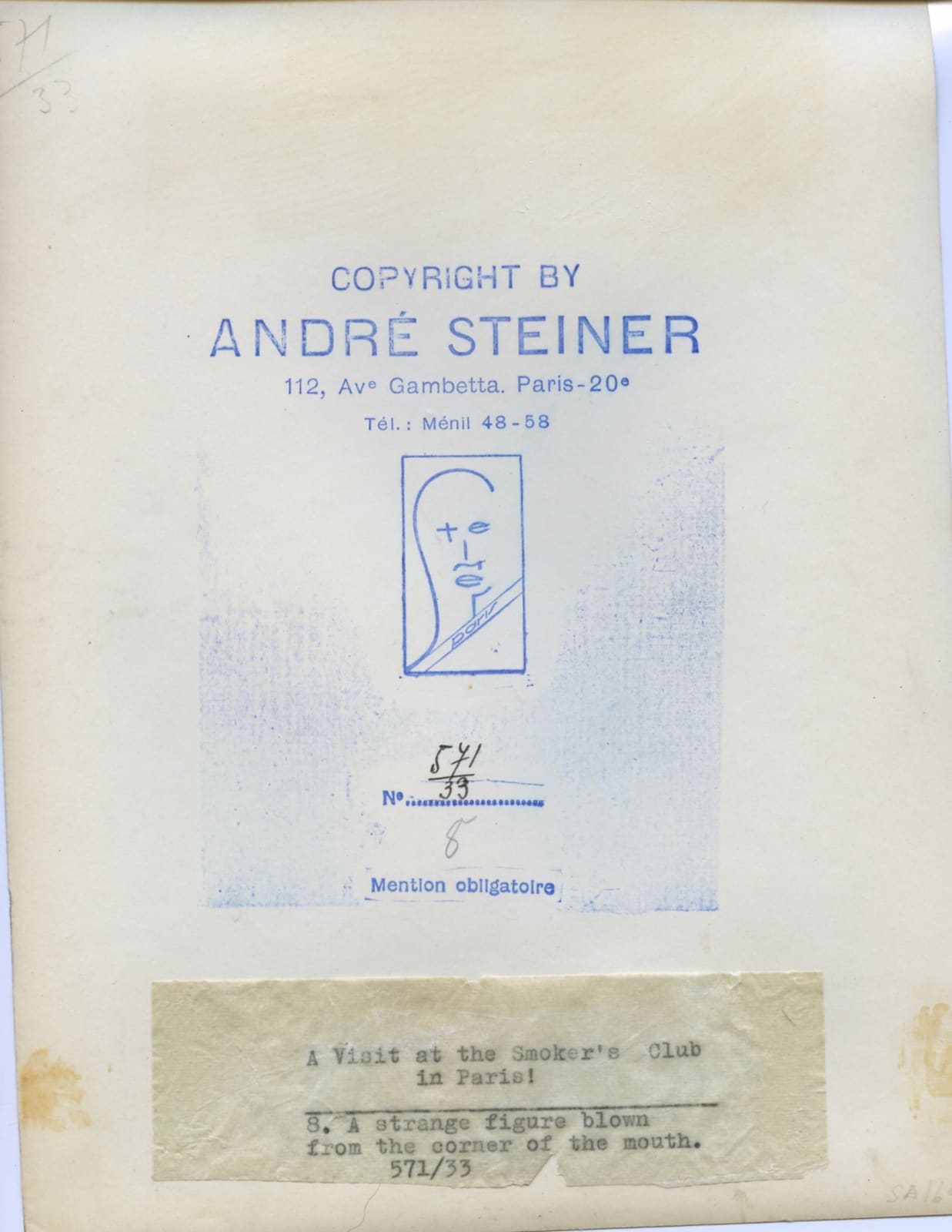 André Steiner, A strange figure, 1935