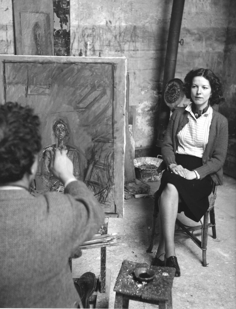Sabine Weiss, Giacometti, Poussière sculptée, 1997