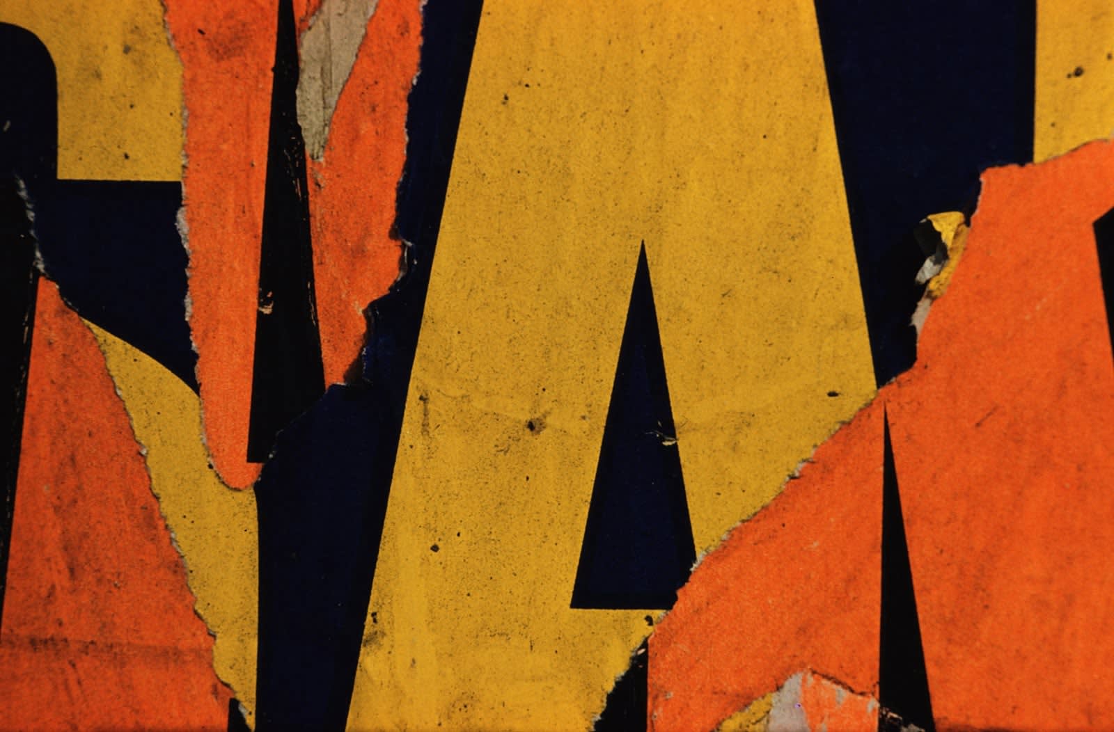 Ernst Haas, Torn poster, New York City, 1969