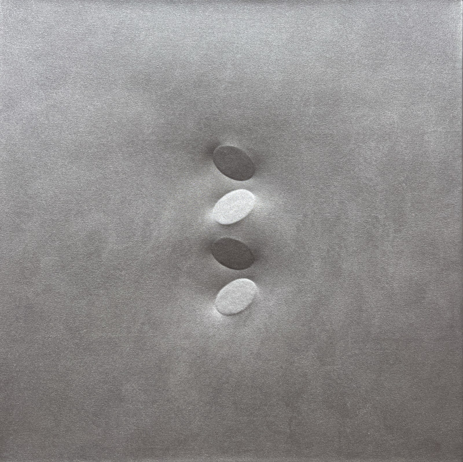 Turi Simeti, 4 ovali argento, 2002