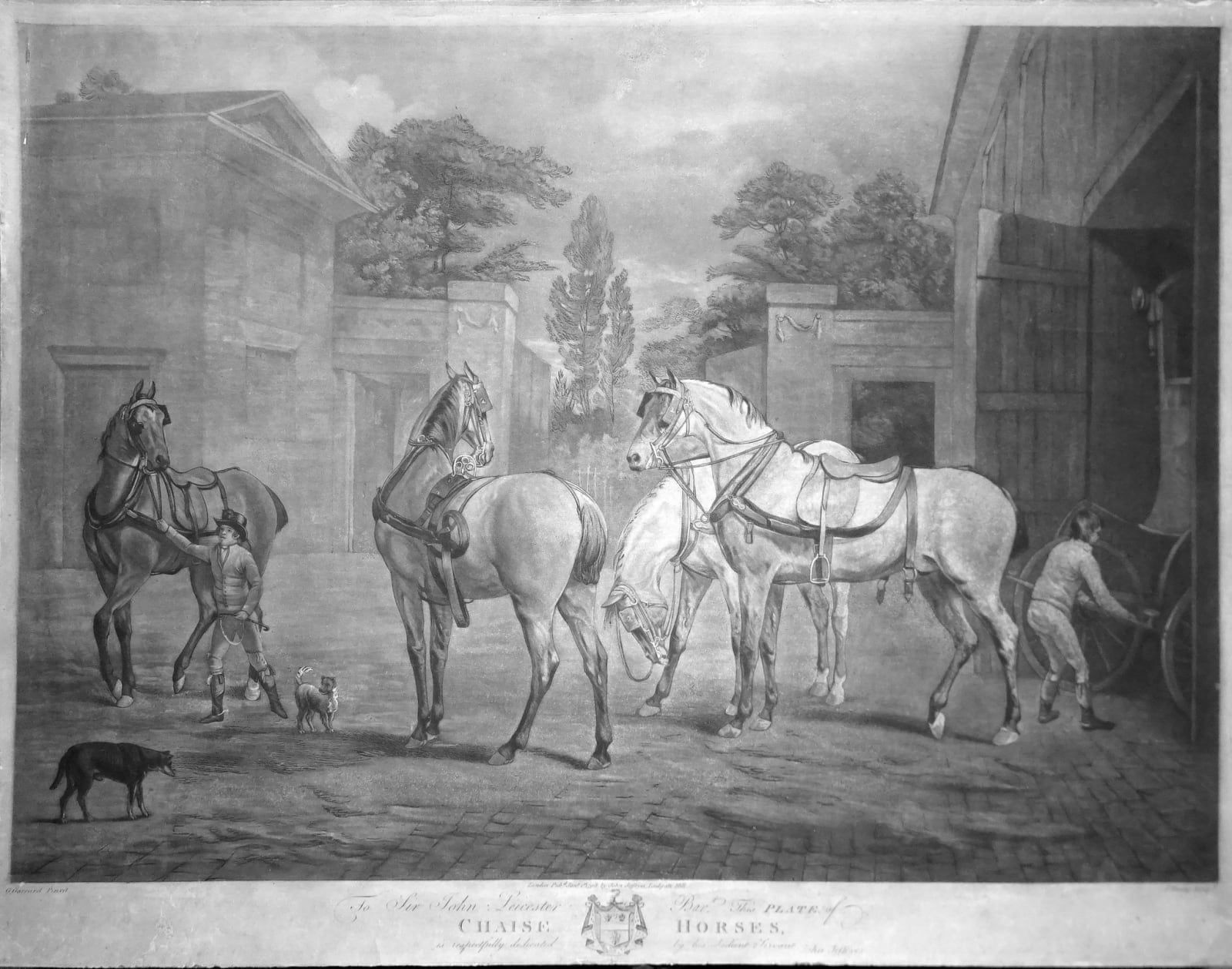 George Garrard ARA, Sir John Leicester's chaise horses and coach horses, 1798