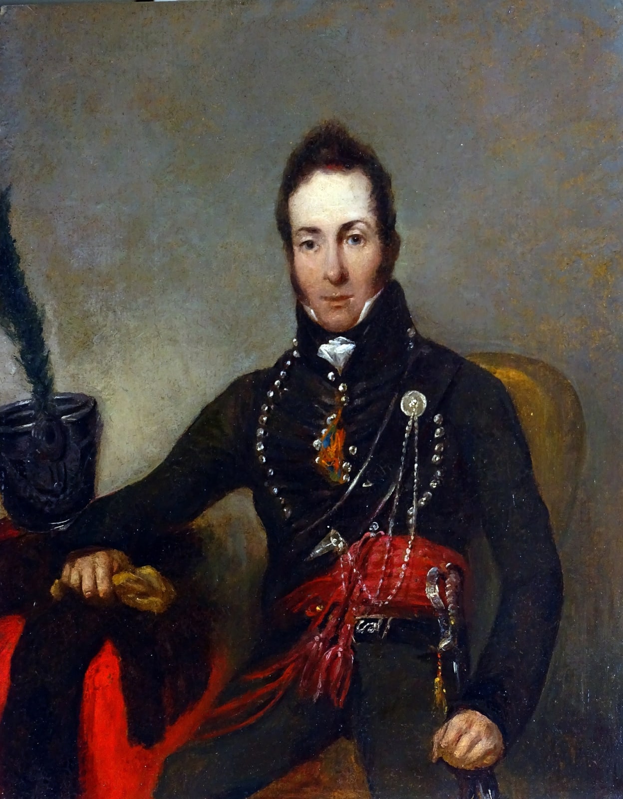 Robert Lucius West, A three quarter length portrait of Capt. Travers