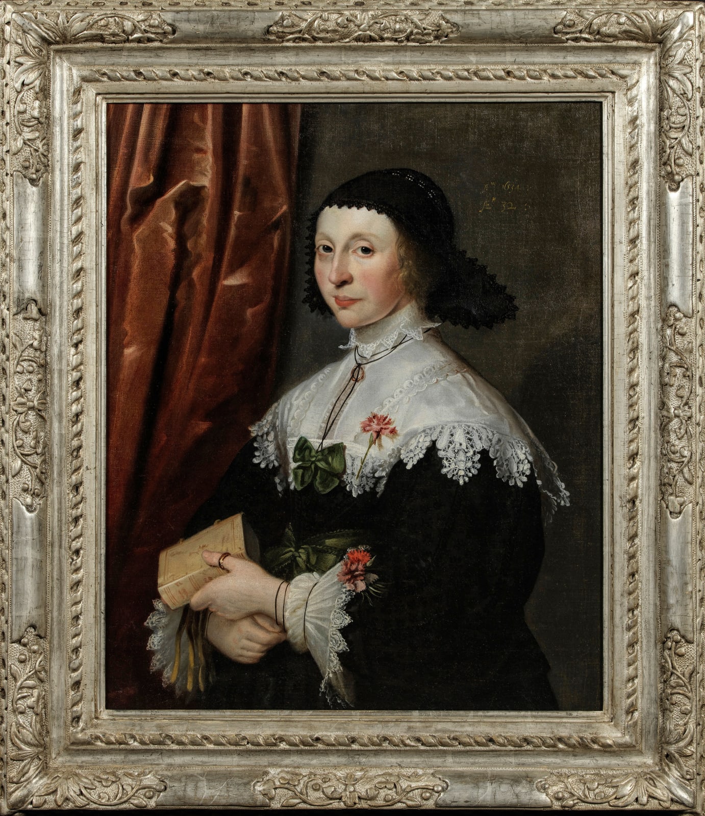 Gilbert Jackson, Portrait of a lady aged 32, 1634