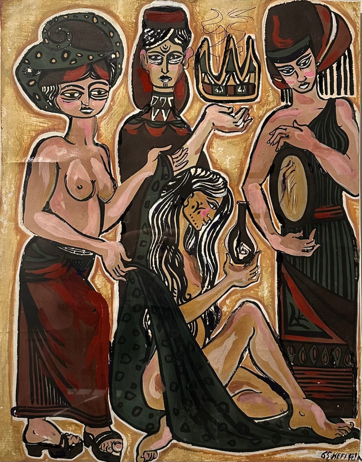 Fêla Kefi-Leroux, Préparation à l’intimité (mariage), 1965