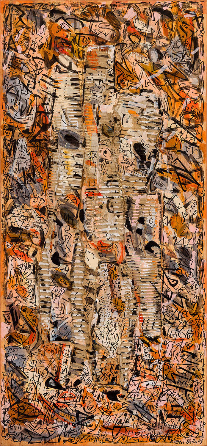 Mahjoub Ben Bella, Tablette gauffrée, 2003