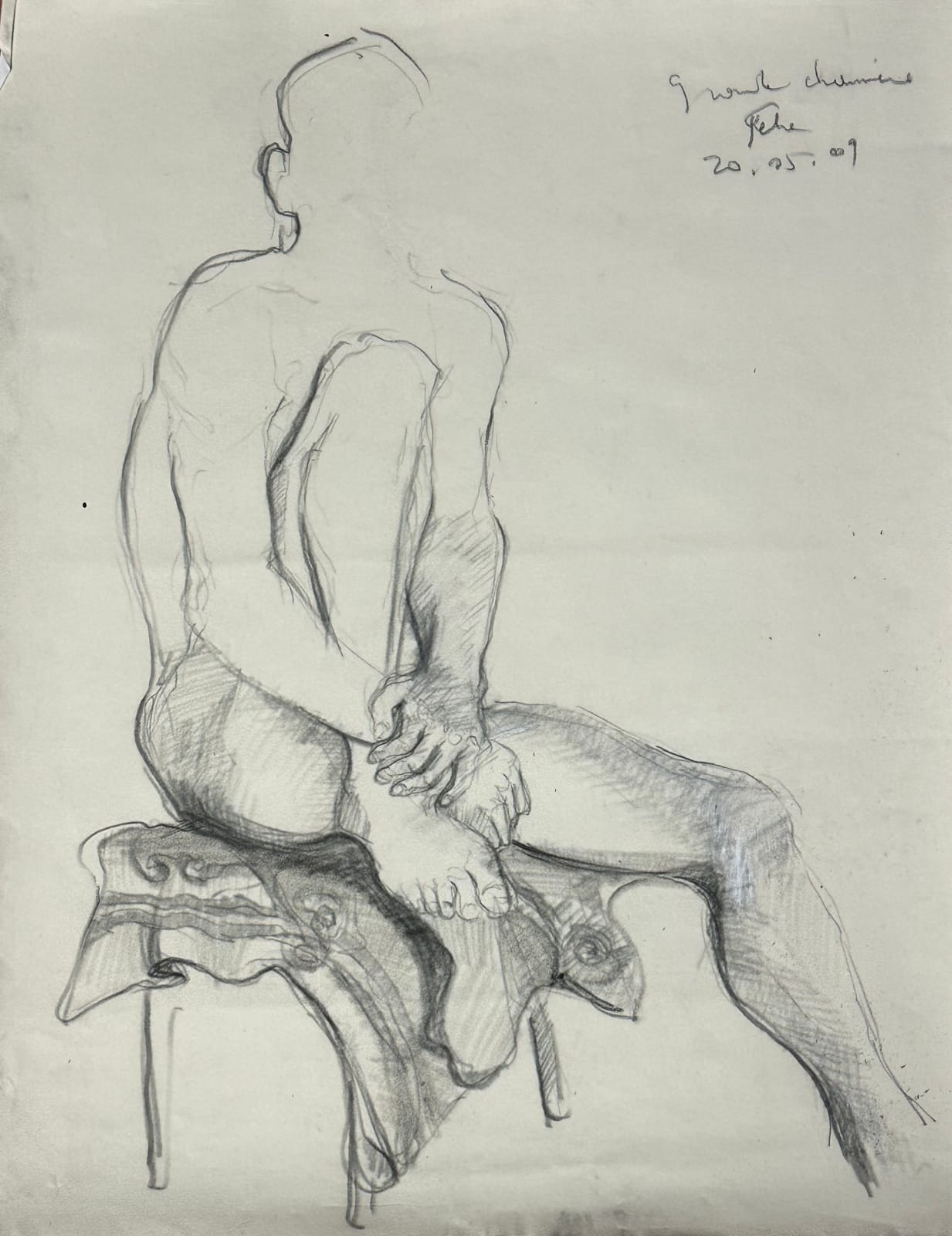 Fela Kefi Leroux, Homme assis, 2009