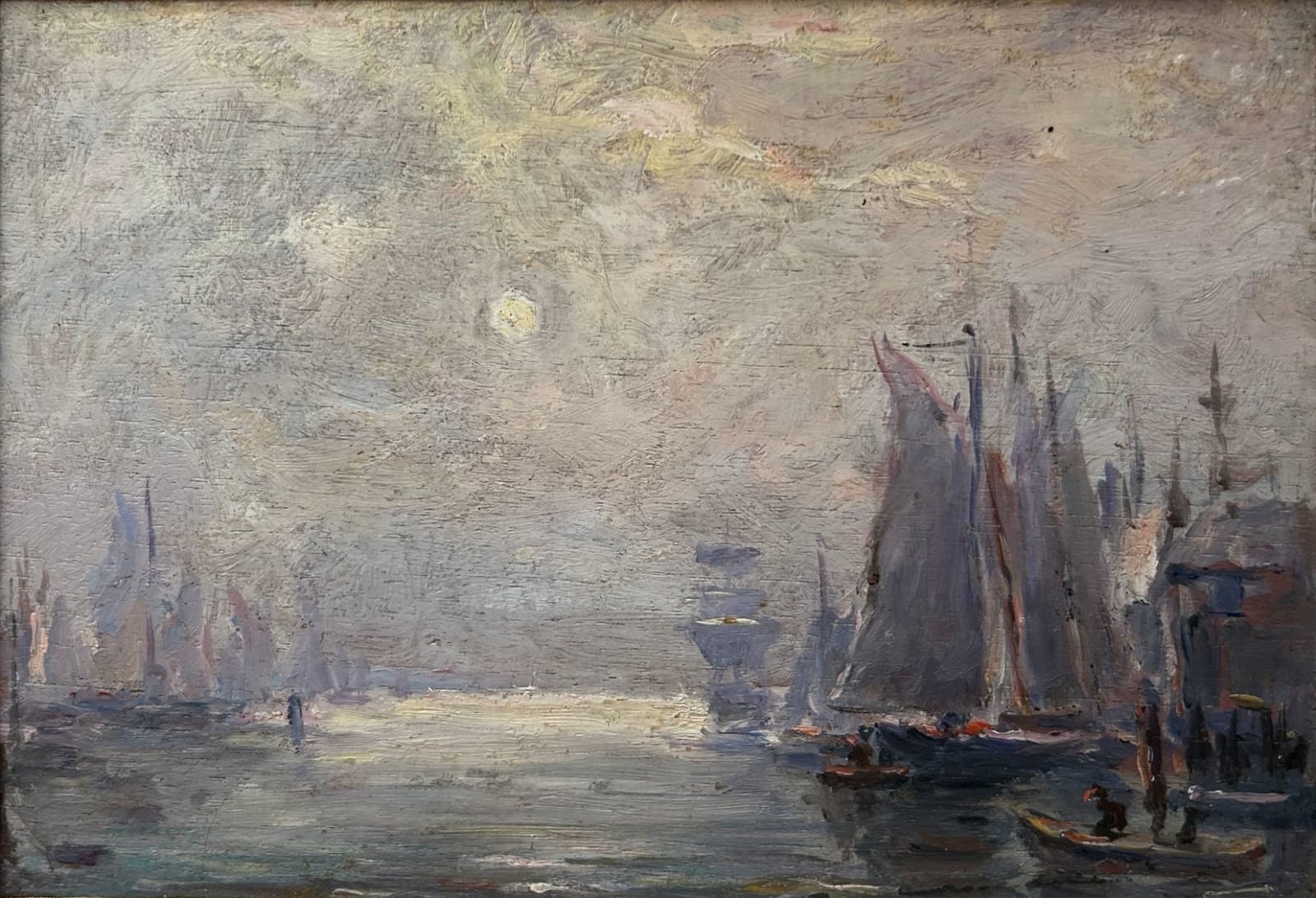 Reynolds Beal, Moonlight Harbor, 1906