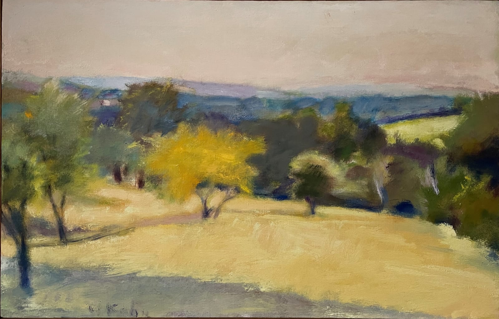 Wolf Kahn, Blue Hills in the Green Mountains, 1981