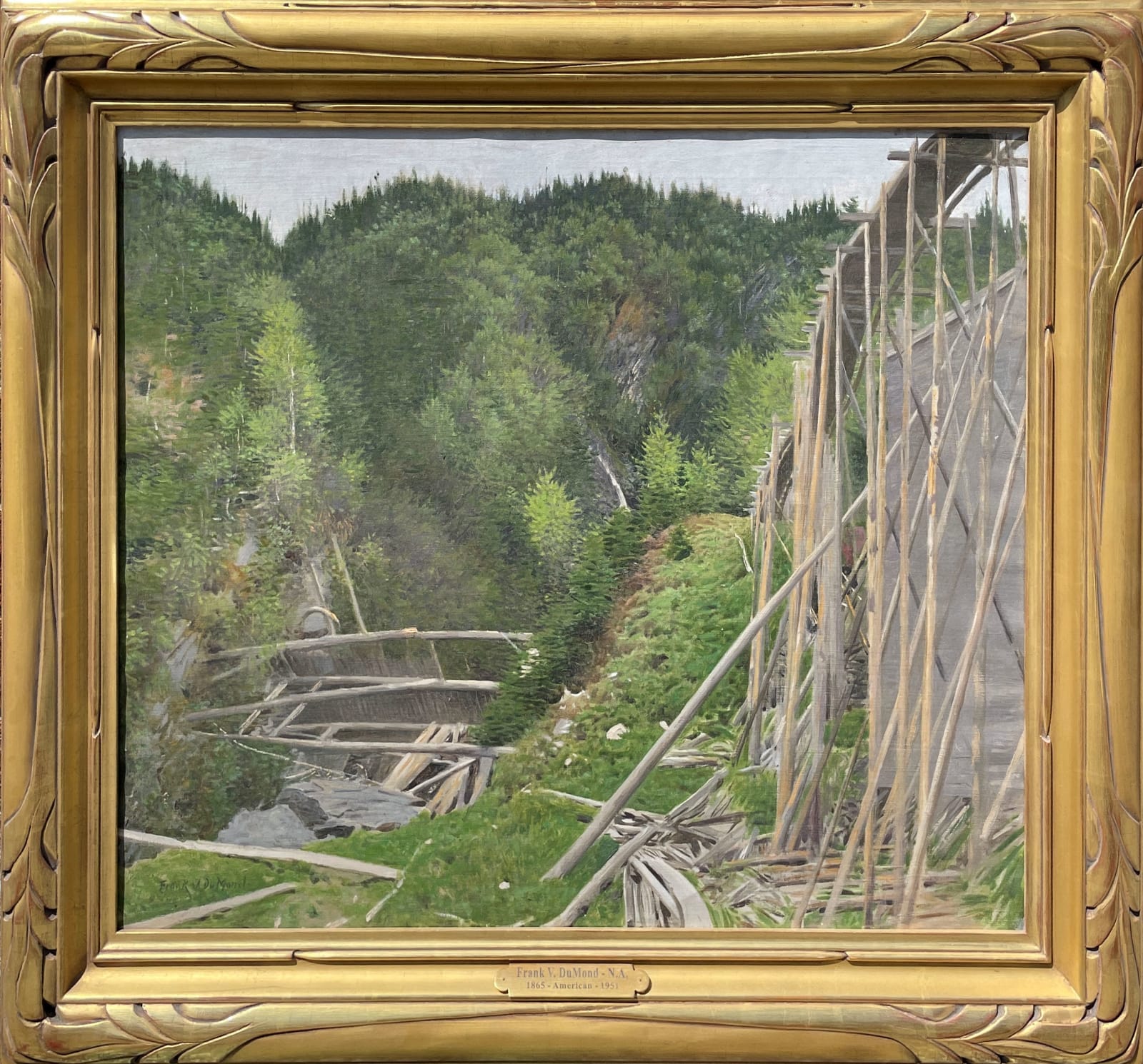 Frank Vincent DuMond, The Train Trestle