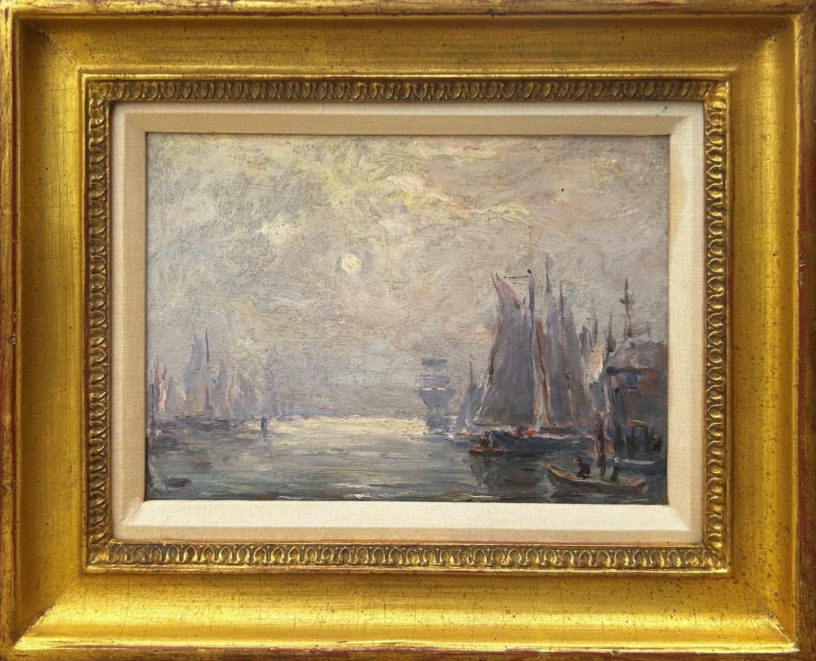 Reynolds Beal, Moonlight Harbor, 1906