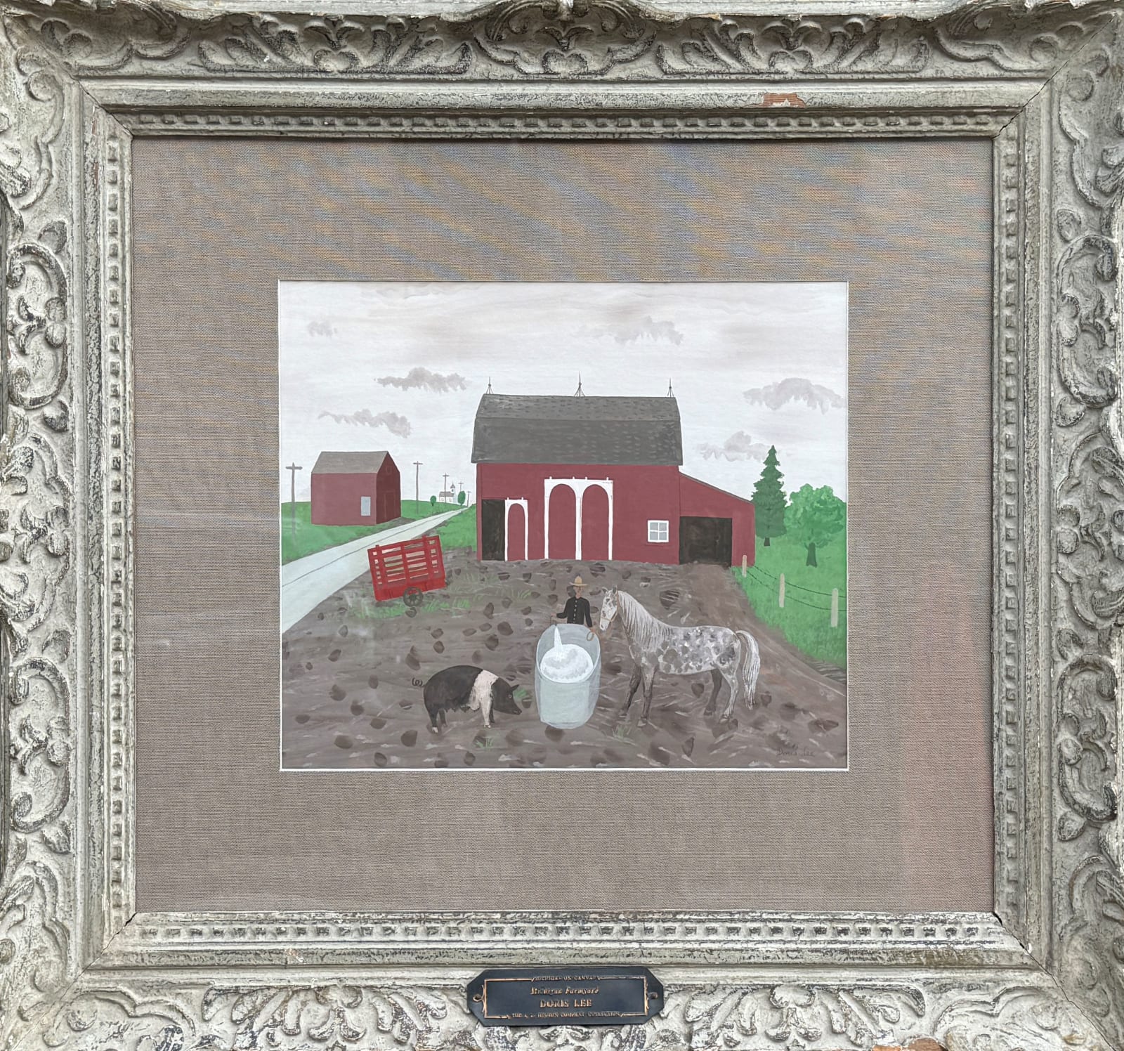 Doris Lee, Michigan Farmyard, 1946