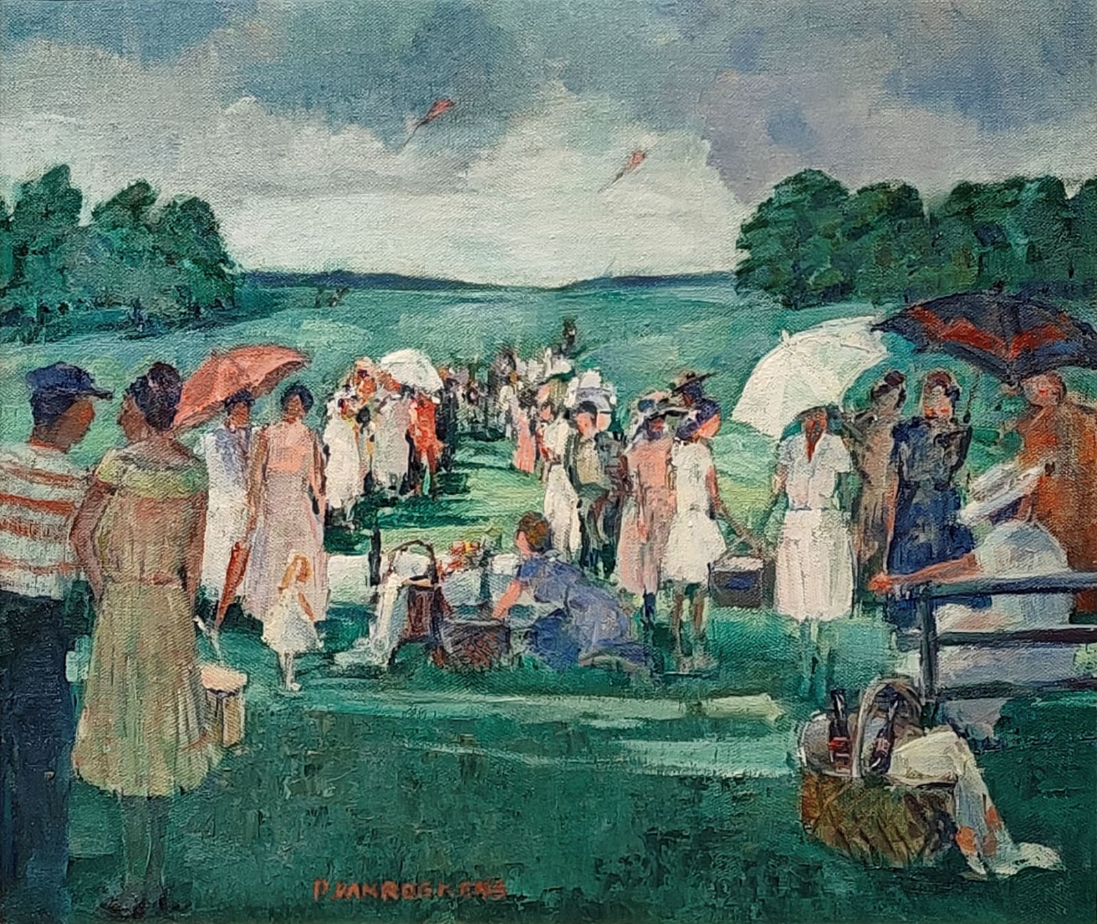 Paulette Van Roekens, Picnic Scene