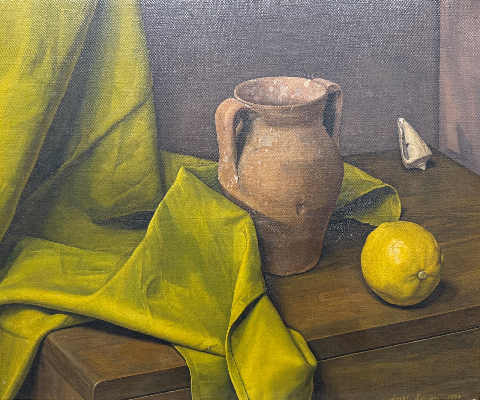 Luigi Lucioni, Pinks and Yellows, 1959
