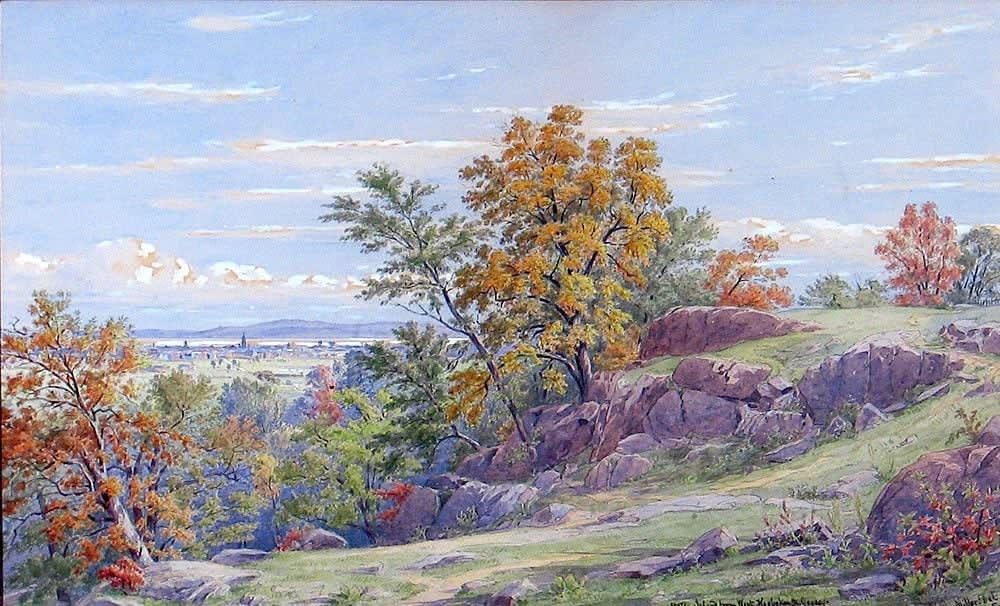 William Rickarby Miller, Staten Island from West Hoboken, 1865