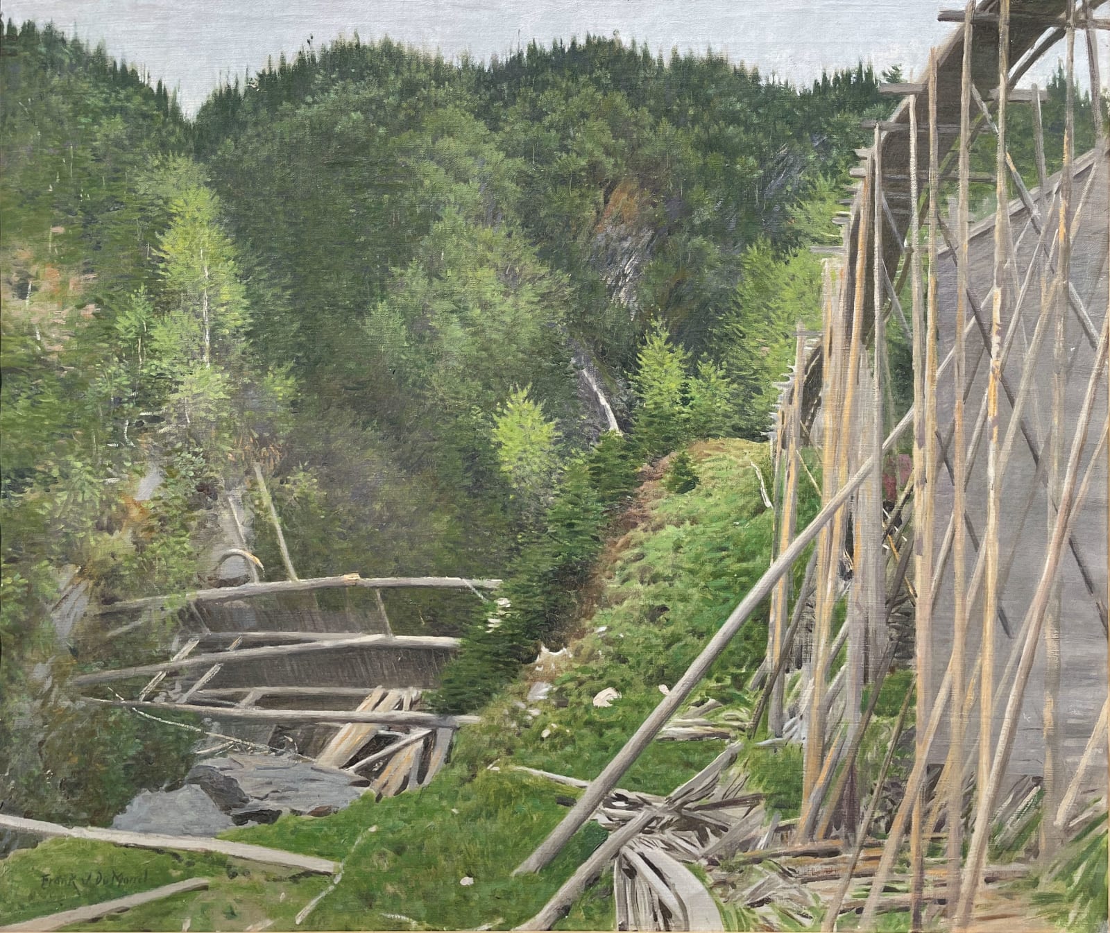 Frank Vincent DuMond, The Train Trestle