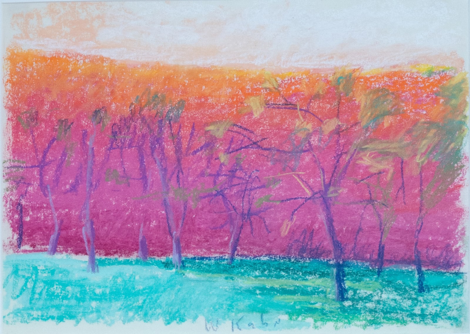 Wolf Kahn, On the Brow of a Hill, 1992