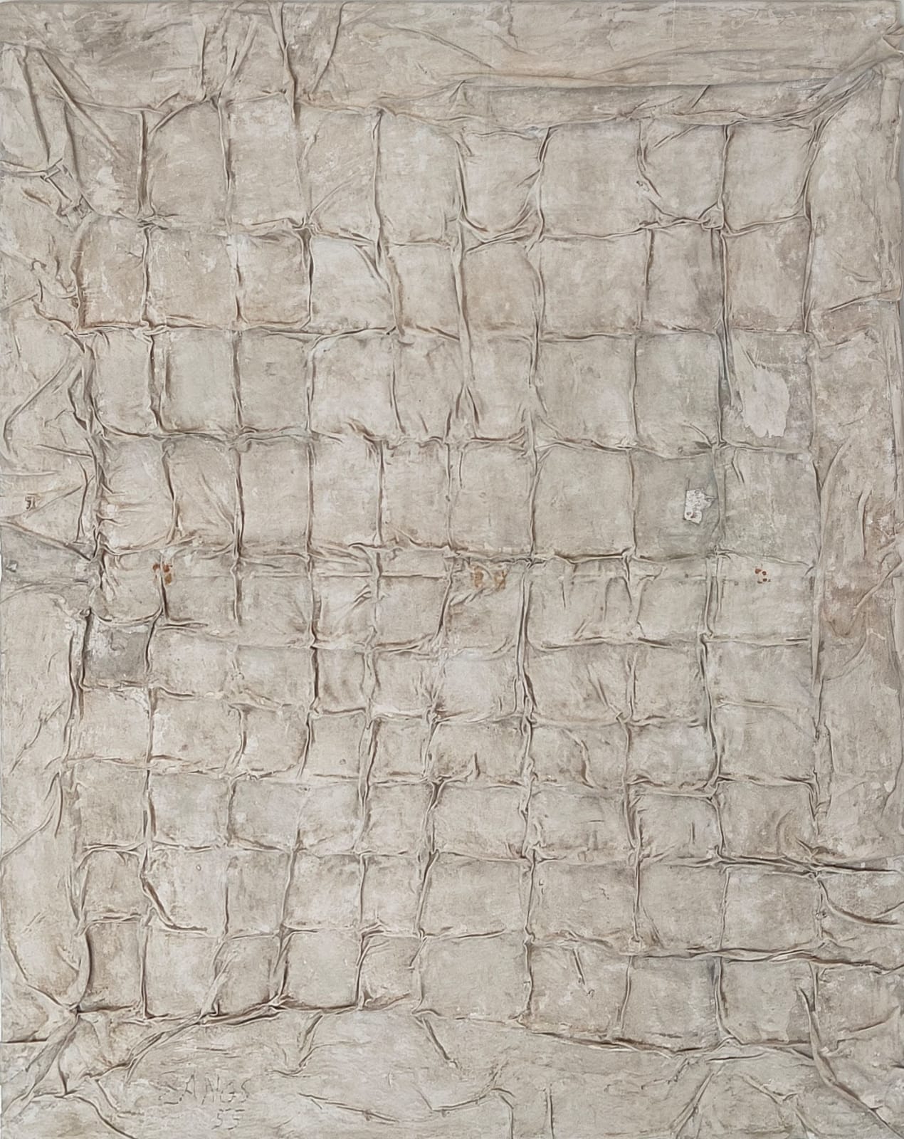 Herbert Zangs, Knickfaltung (Folded), 1955