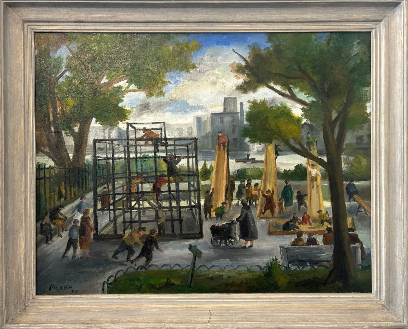 George Picken, Playground, Carl Schurz Park, 1938