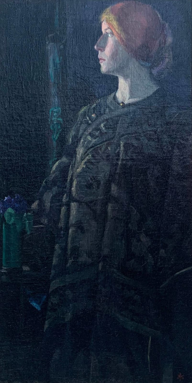 Margaret Longstreith Baugh, Woman with Violets, circa 1901