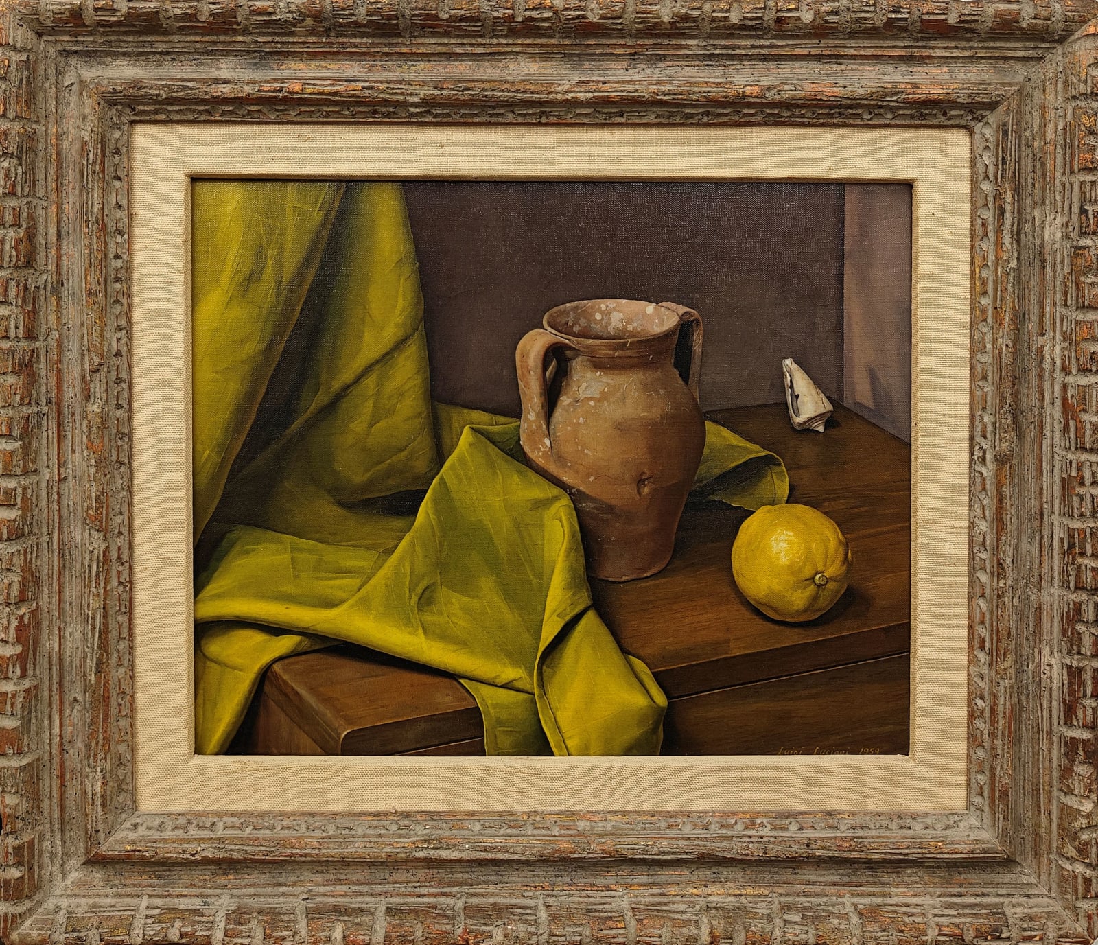 Luigi Lucioni, Pinks and Yellows, 1959
