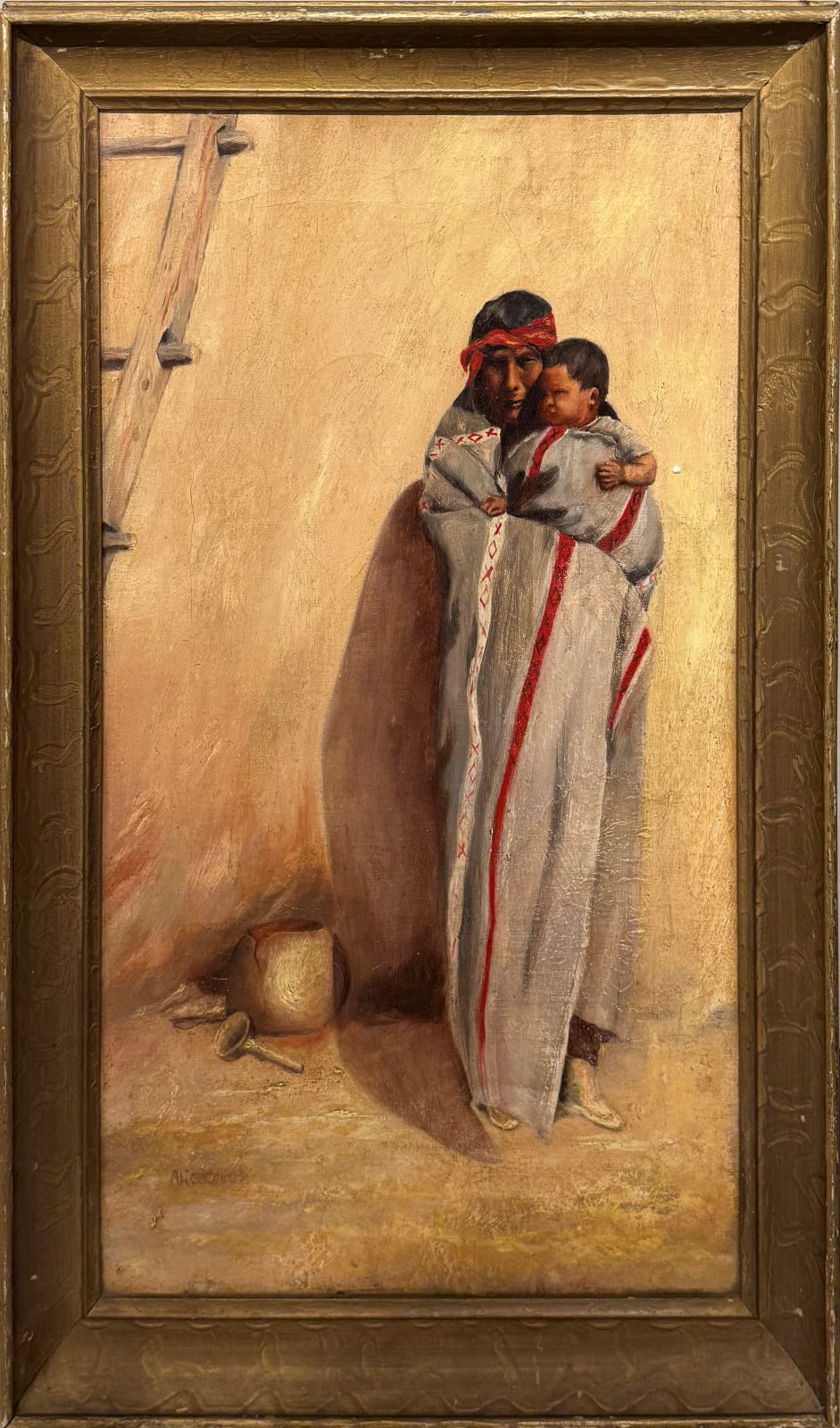 Alice Coutts, A Tesuque Indian and Baby, New Mexico, circa 1910