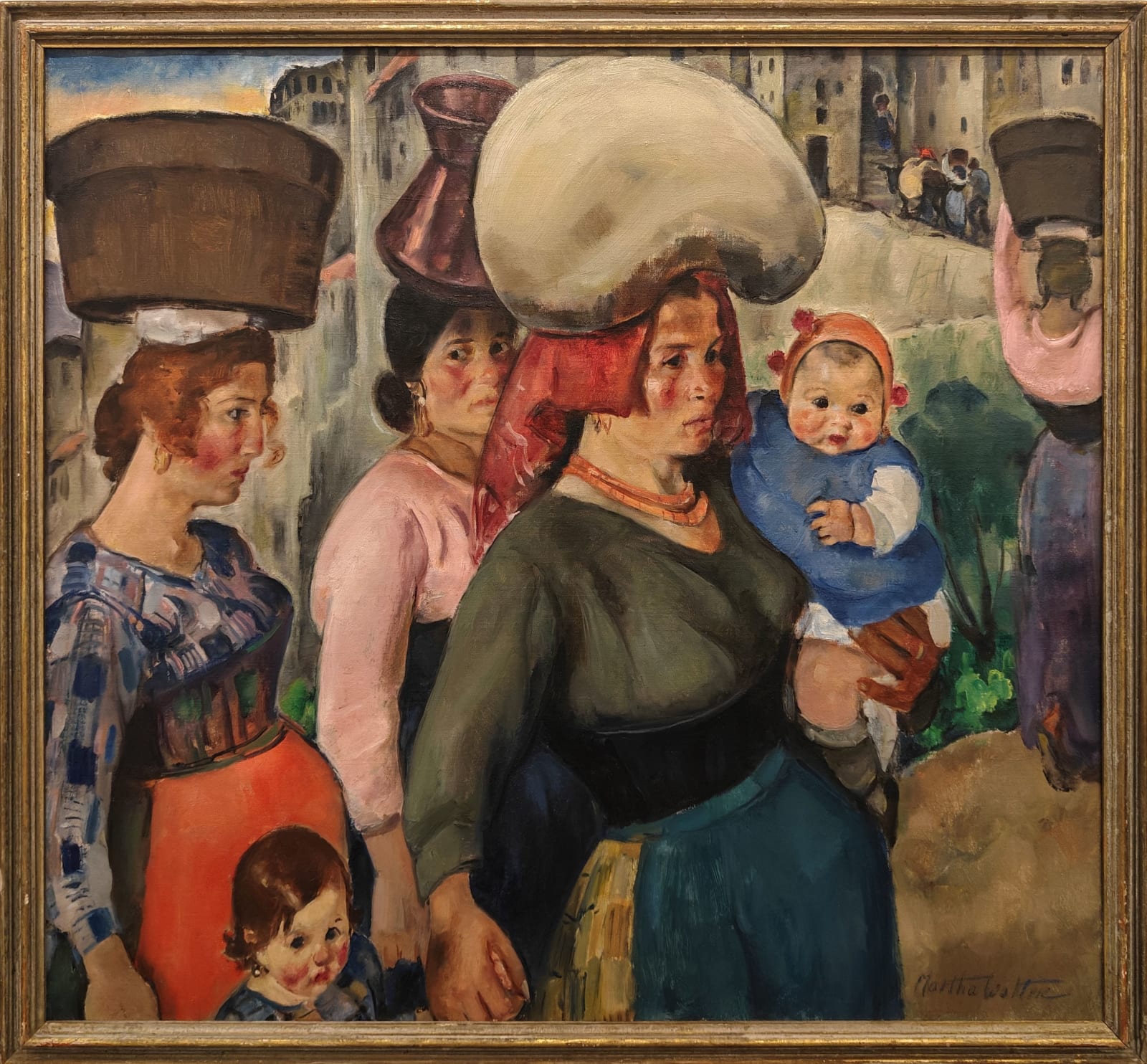 Martha Walter, Women and Children in Anticoli, Italy, circa 1908-1910