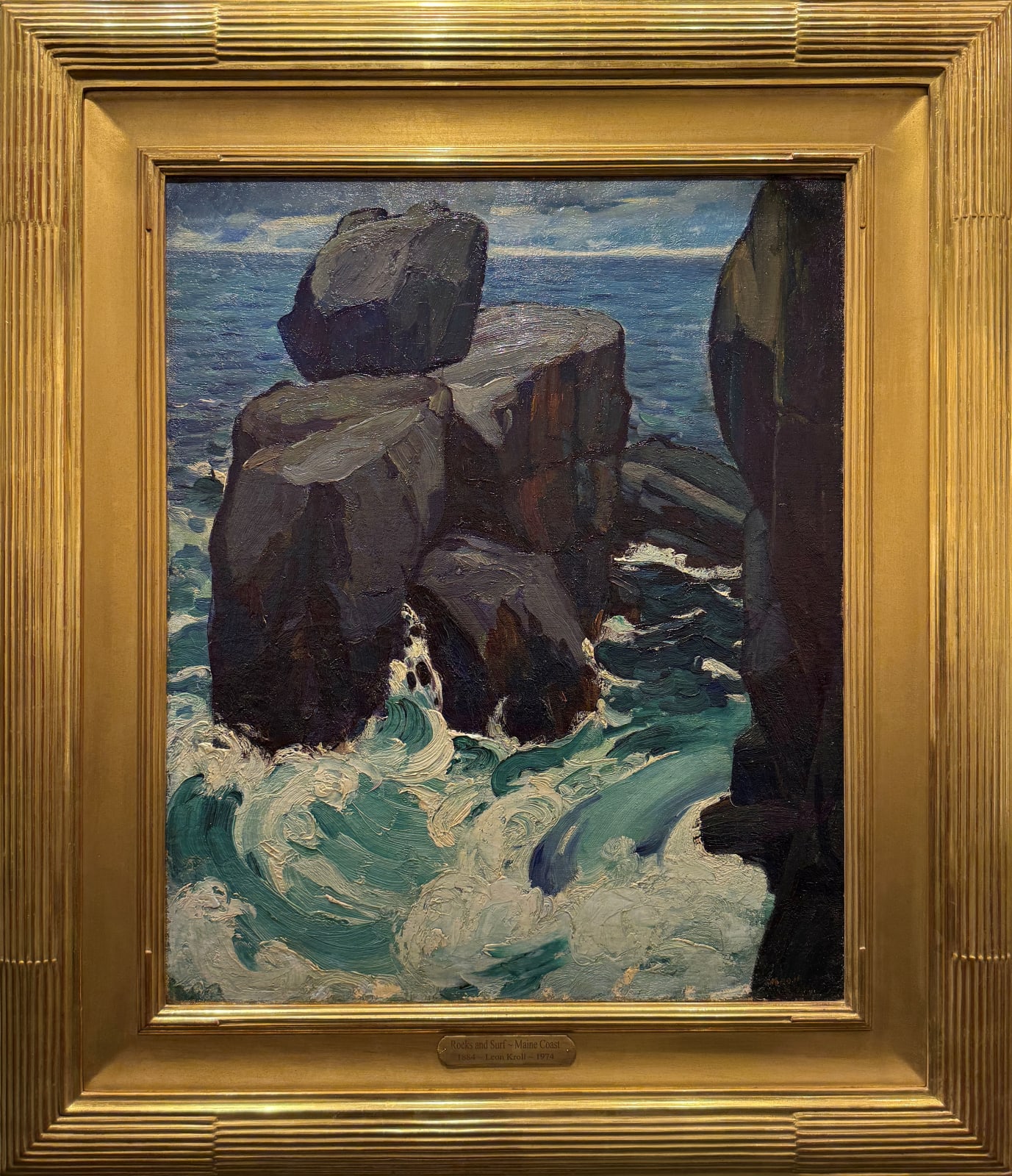 Leon Kroll, Rocks and Surf, Monhegan, 1913