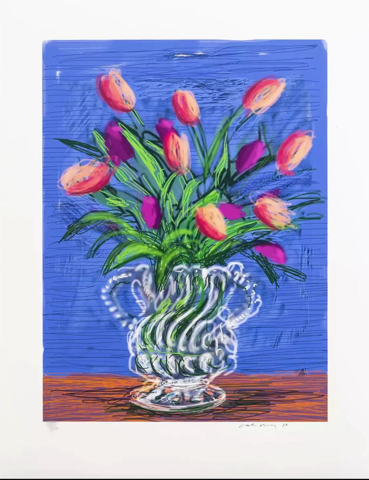 David Hockney, Untitled, No.346 ipad drawing, Art edition B (A bigger book), 2010