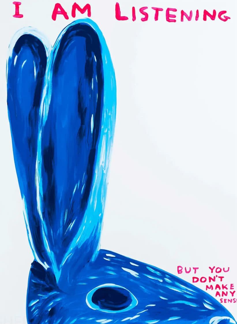David Shrigley, Untitled (I Am Listening), 2020