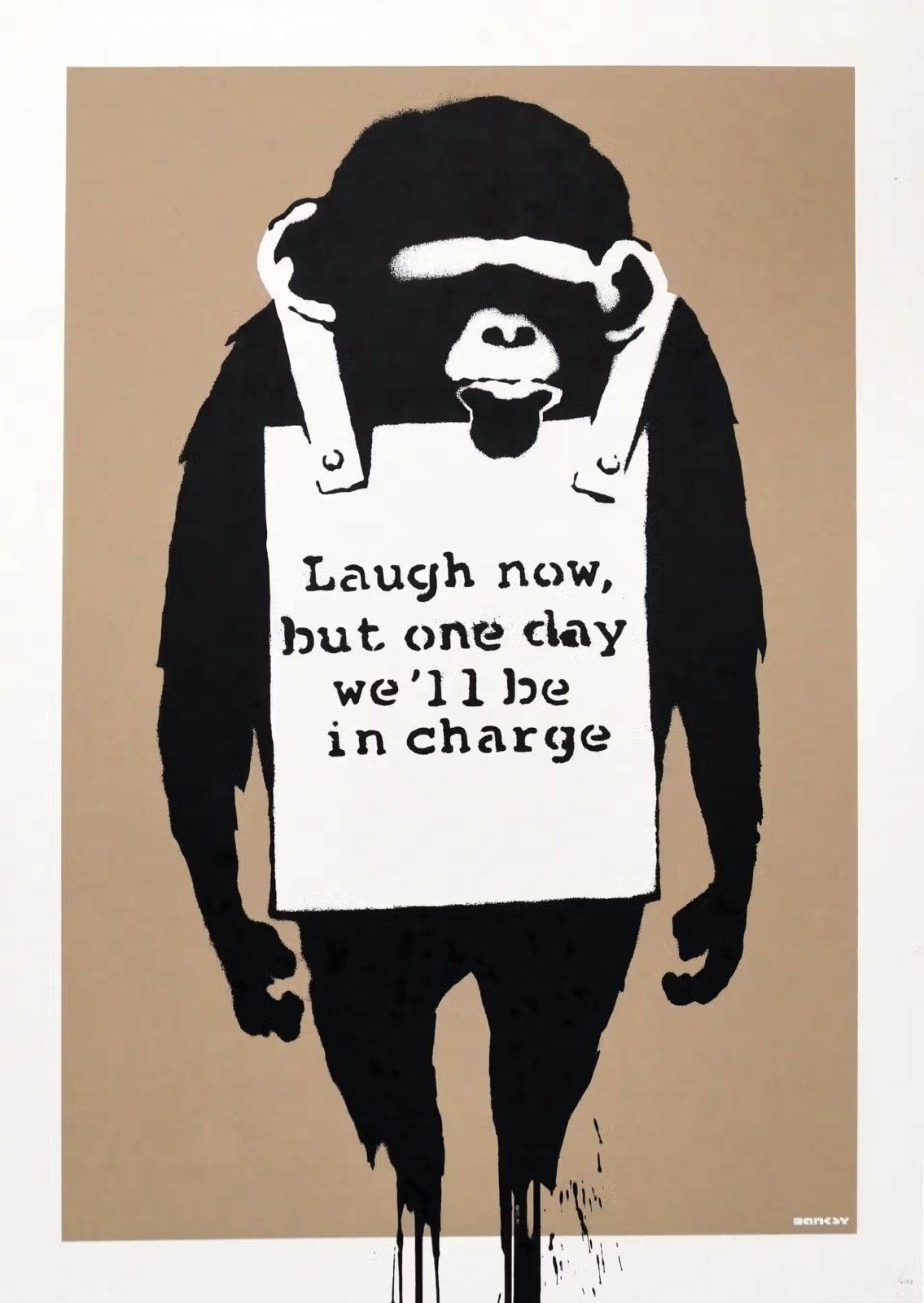 Banksy, Laugh Now , 2004