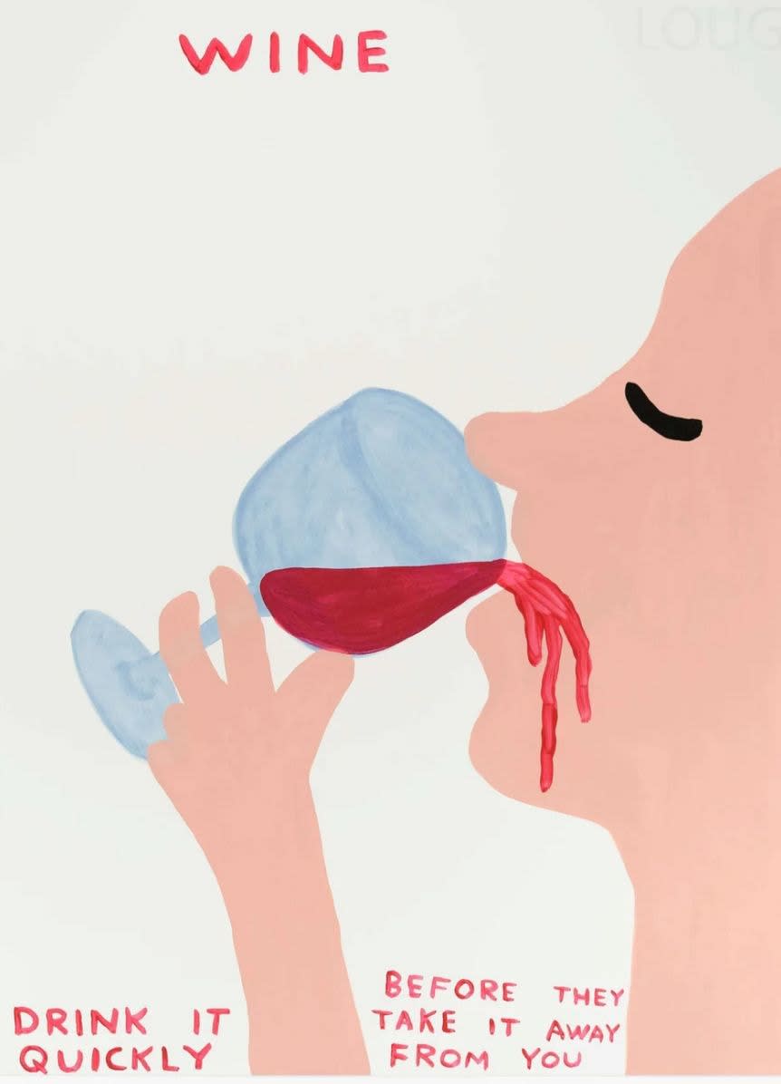 David Shrigley, Wine, 2021