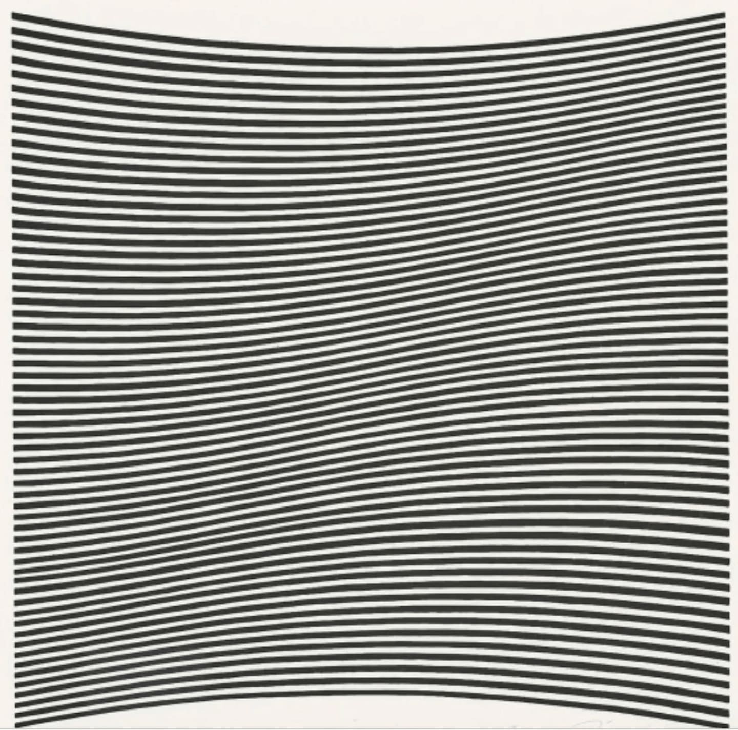 Bridget Riley, La Lune En Rodage, 1965