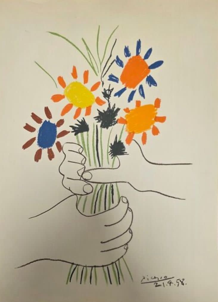 Pablo Picasso, The Flower of Peace, 1958