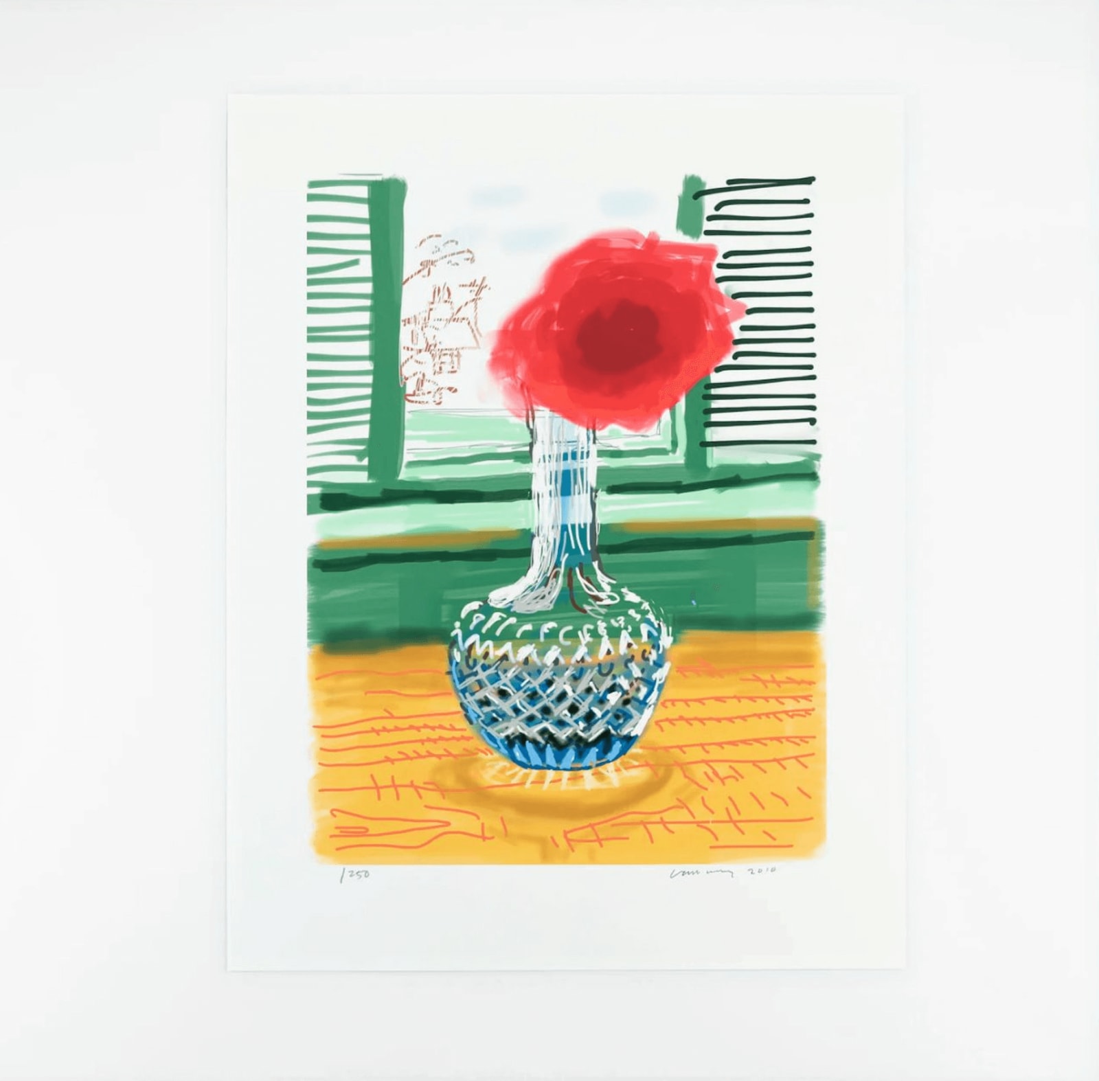 David Hockney, My Window. Art Edition (No. 251-500), iPad drawing 'No. 281',23rd July 2010, 2010