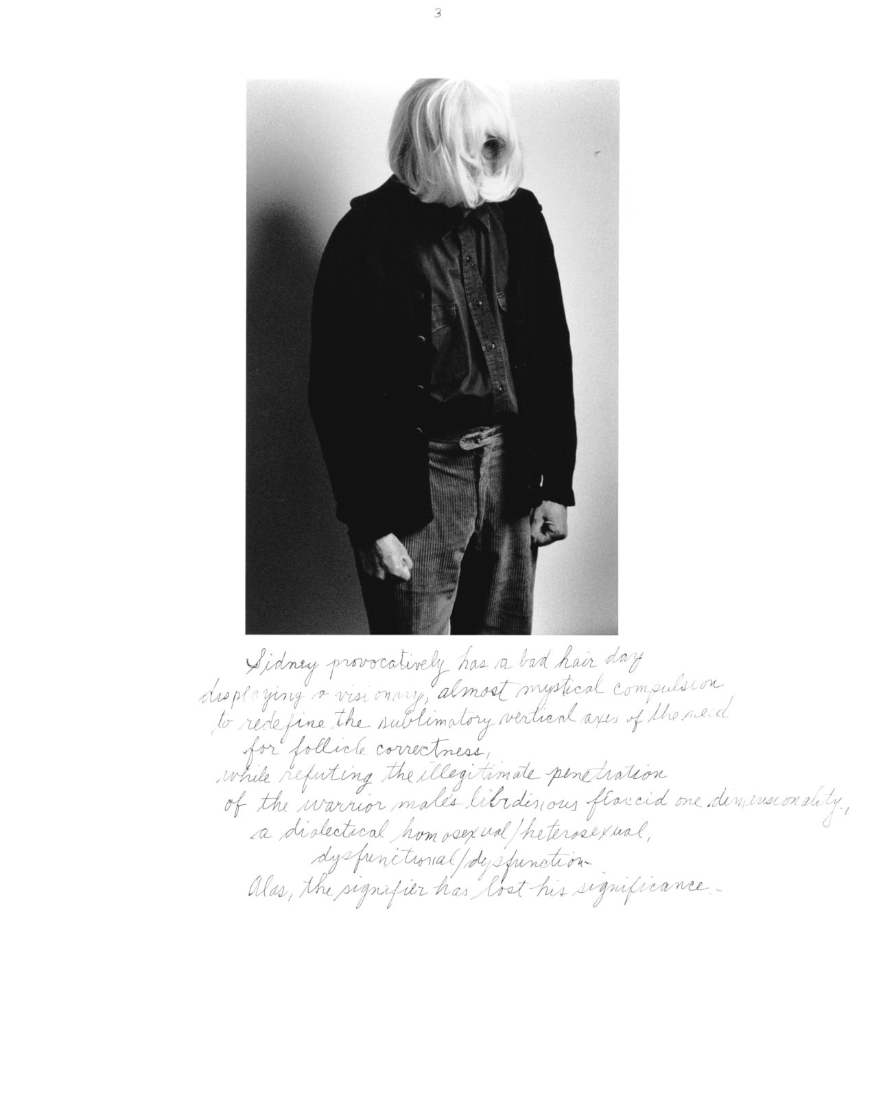 Duane Michals, Who is Sidney Sherman, 2000